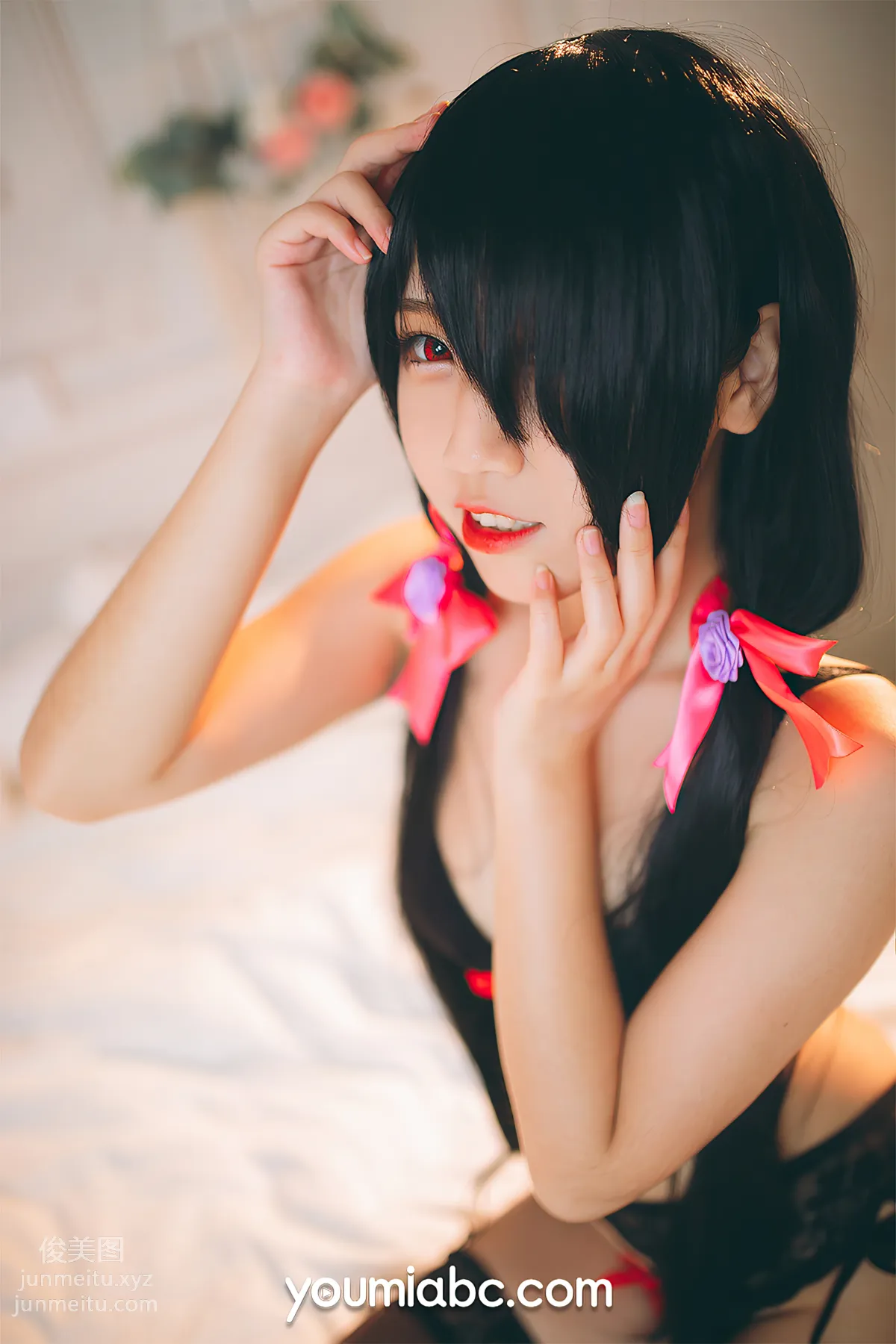 [YouMi尤蜜]2021.04.12 黑絲狂三 呆貓[35P] 14