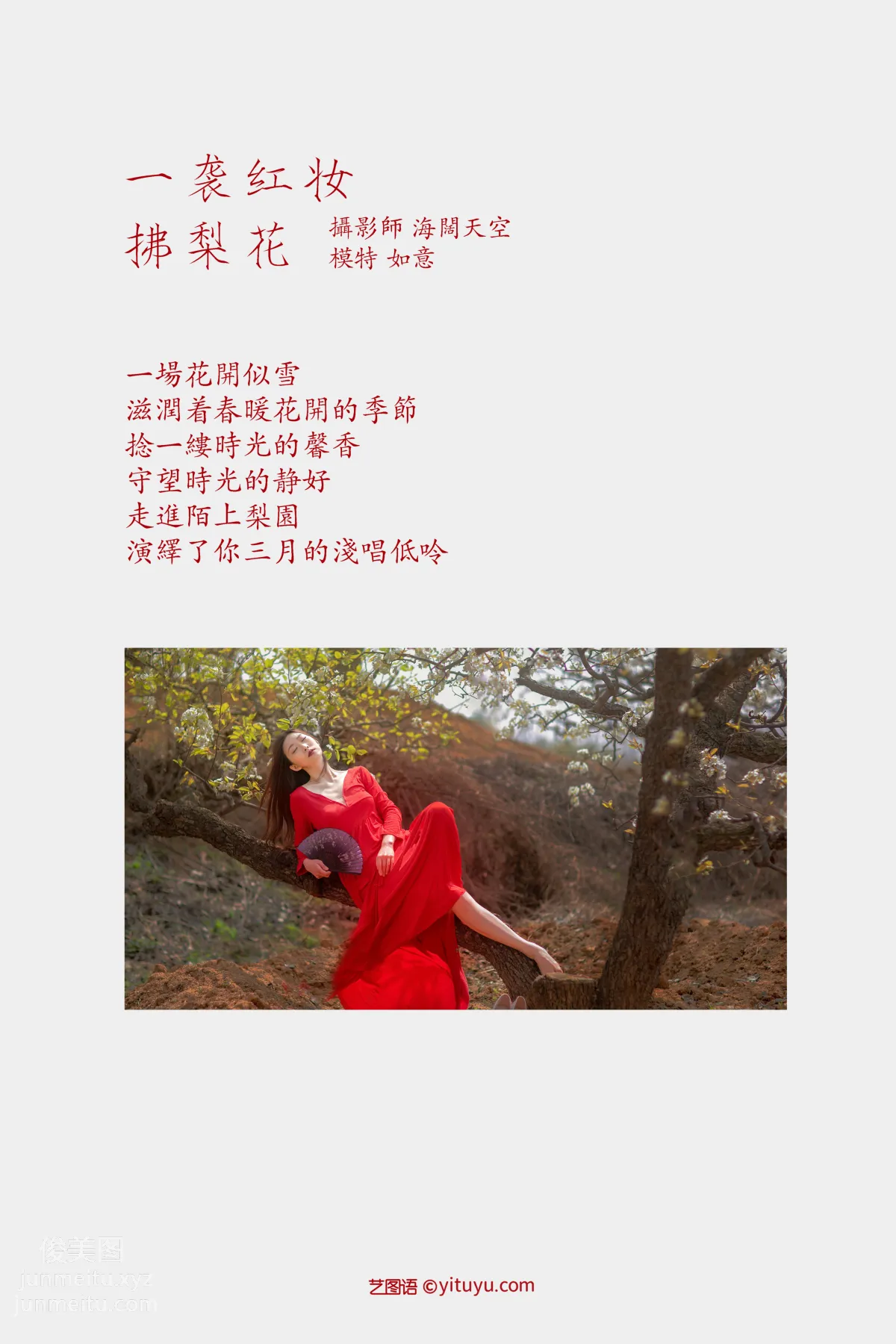 [YITUYU藝圖語]2021.12.22 一襲紅妝拂梨花 如意 1