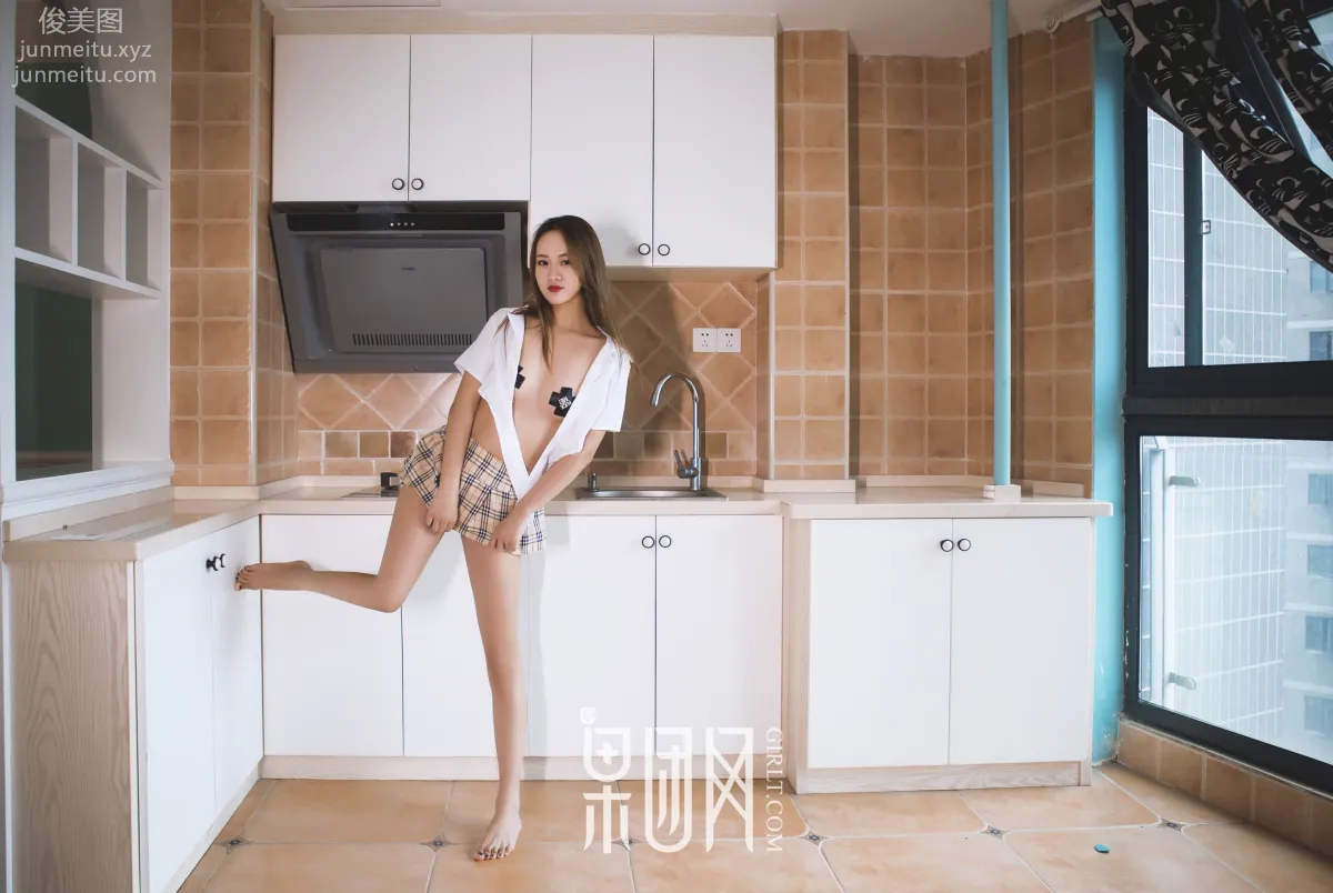 [Girlt果團網] 2017.11.03 投稿作品 TG.034 女仆學生旗袍 29