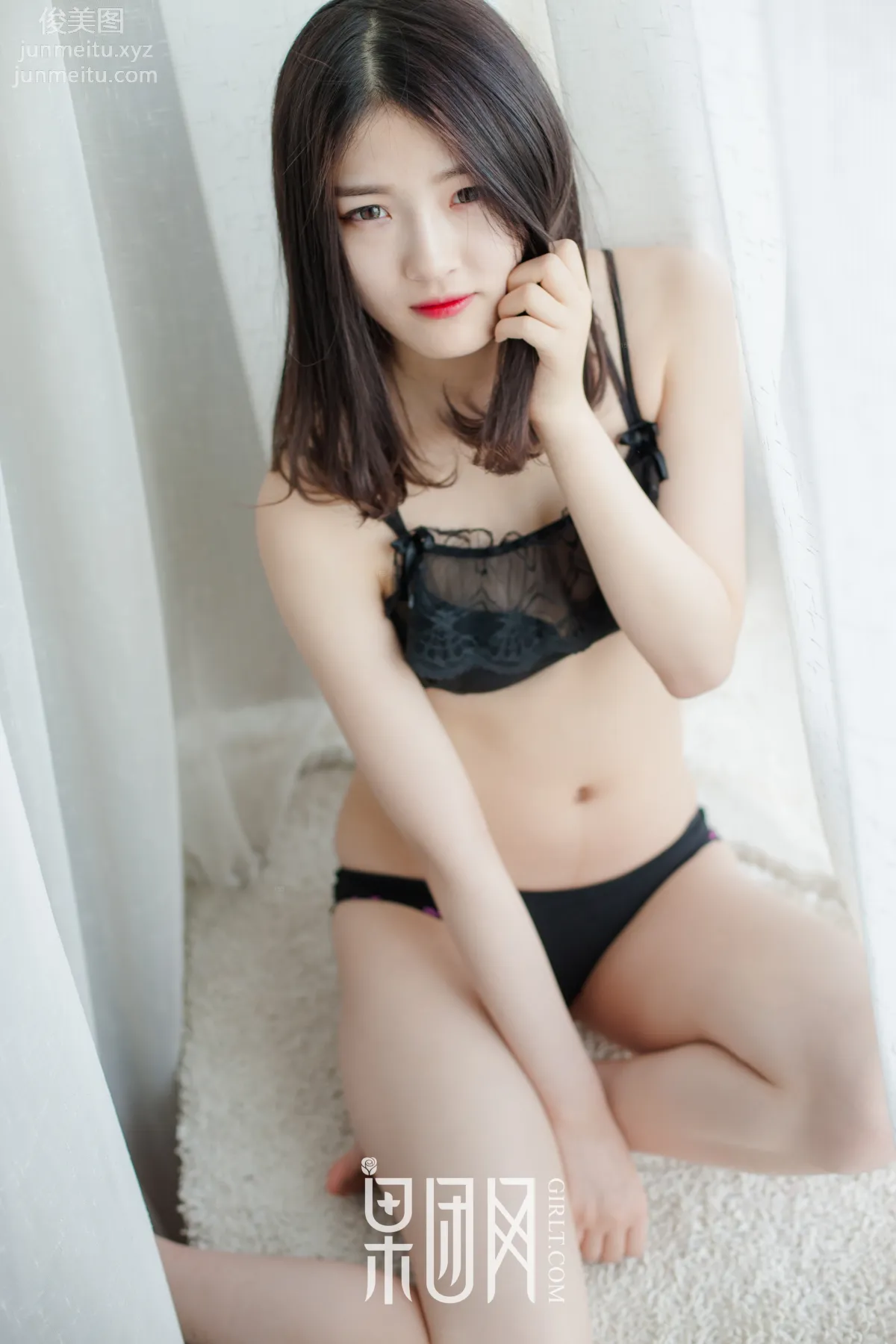 [GIRLT果團網]投稿作品 2017.06.29 TG013 初夏的蜜語@黑與白的交融@昏暗又明亮 39