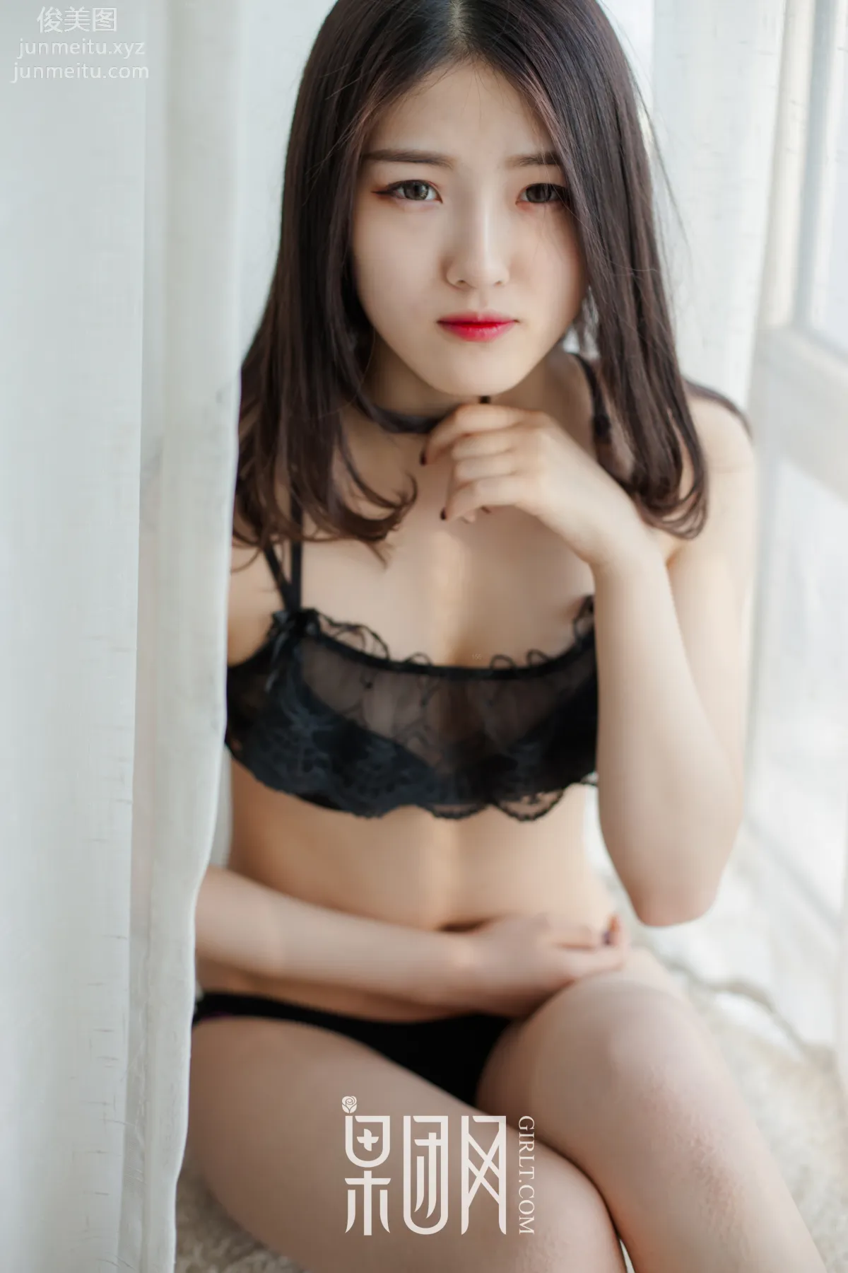 [GIRLT果團網]投稿作品 2017.06.29 TG013 初夏的蜜語@黑與白的交融@昏暗又明亮 46