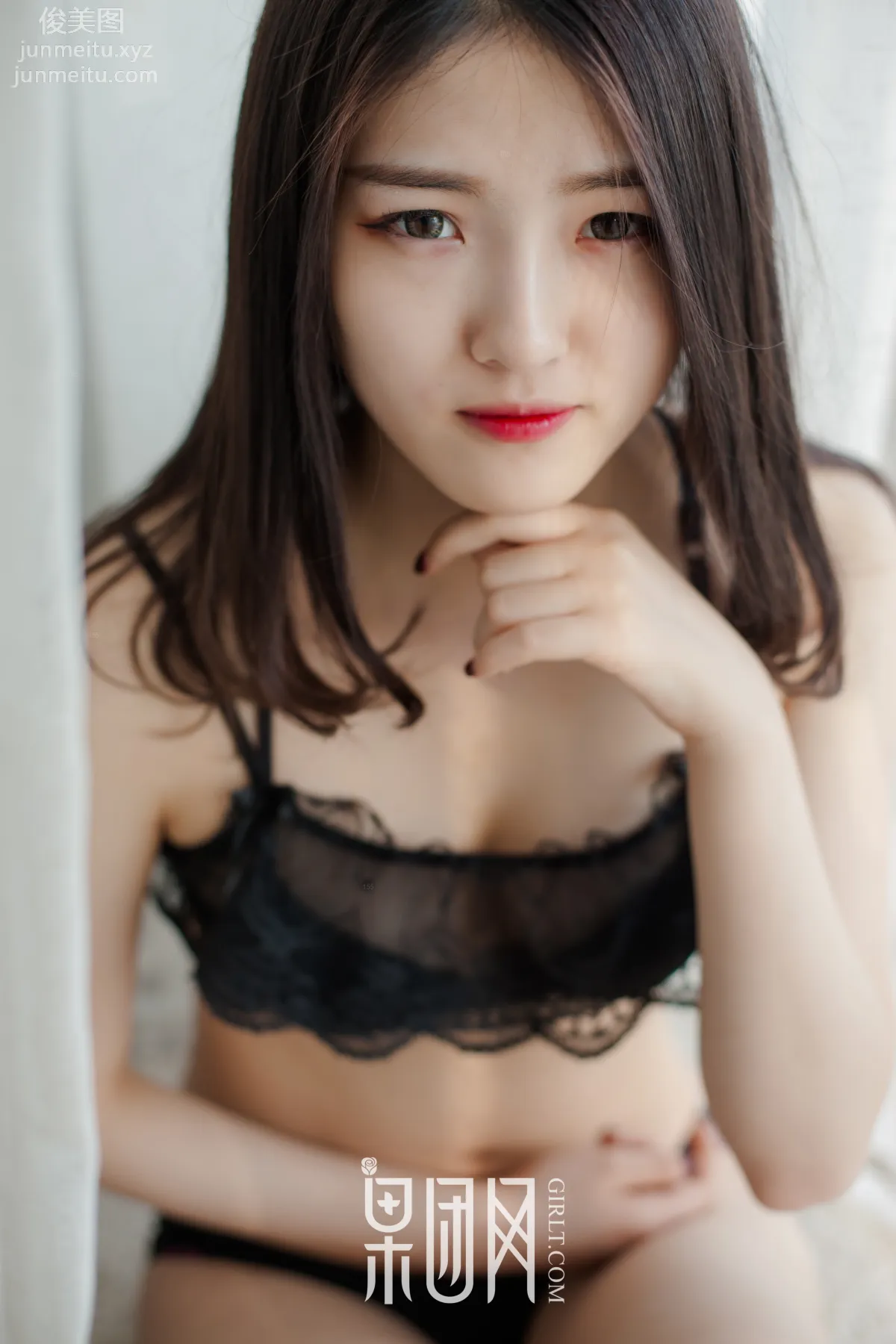 [GIRLT果團網]投稿作品 2017.06.29 TG013 初夏的蜜語@黑與白的交融@昏暗又明亮 47