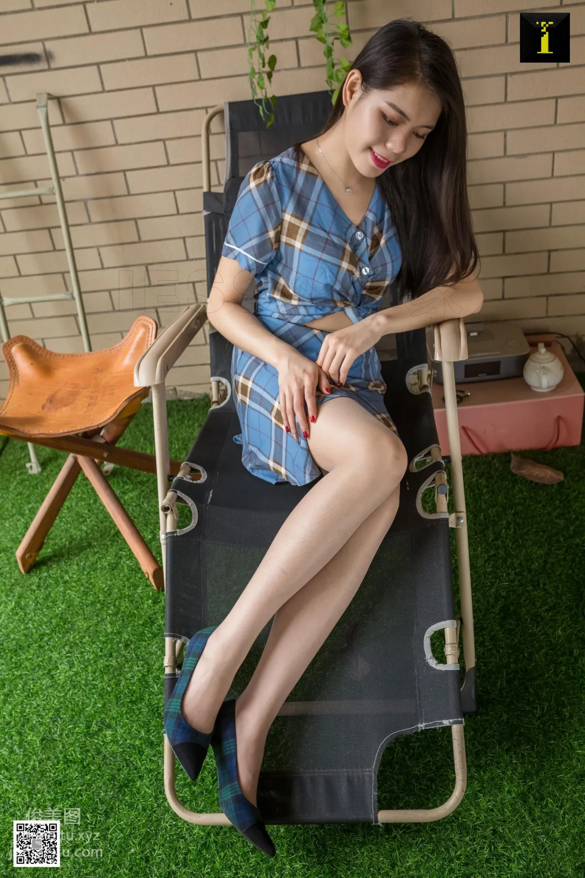 [IESS異思趣向]2019.05.09 絲享家481：甜甜的綠格子高跟 46