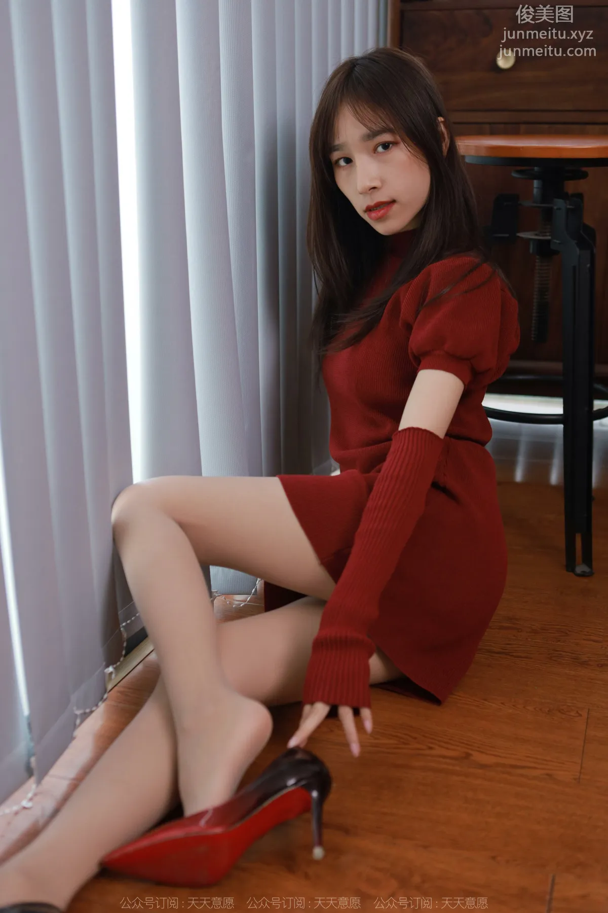 [IESS異思趣向]2022.03.17 絲享家1031：美子《新年紅底高跟》[96P] 95