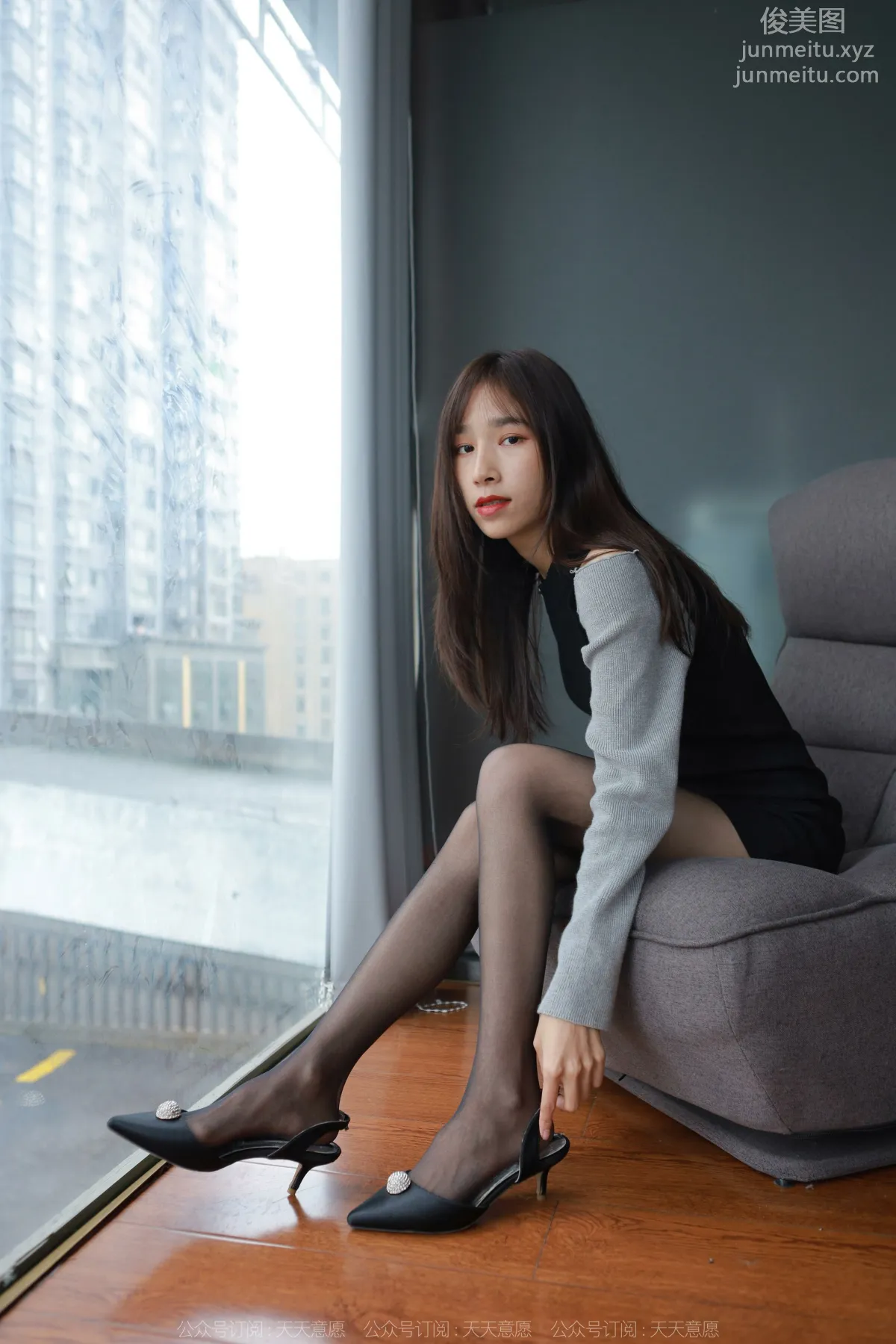[IESS異思趣向]2022.03.26 絲享家1040：美子《沙發上的黑絲》[97P] 20