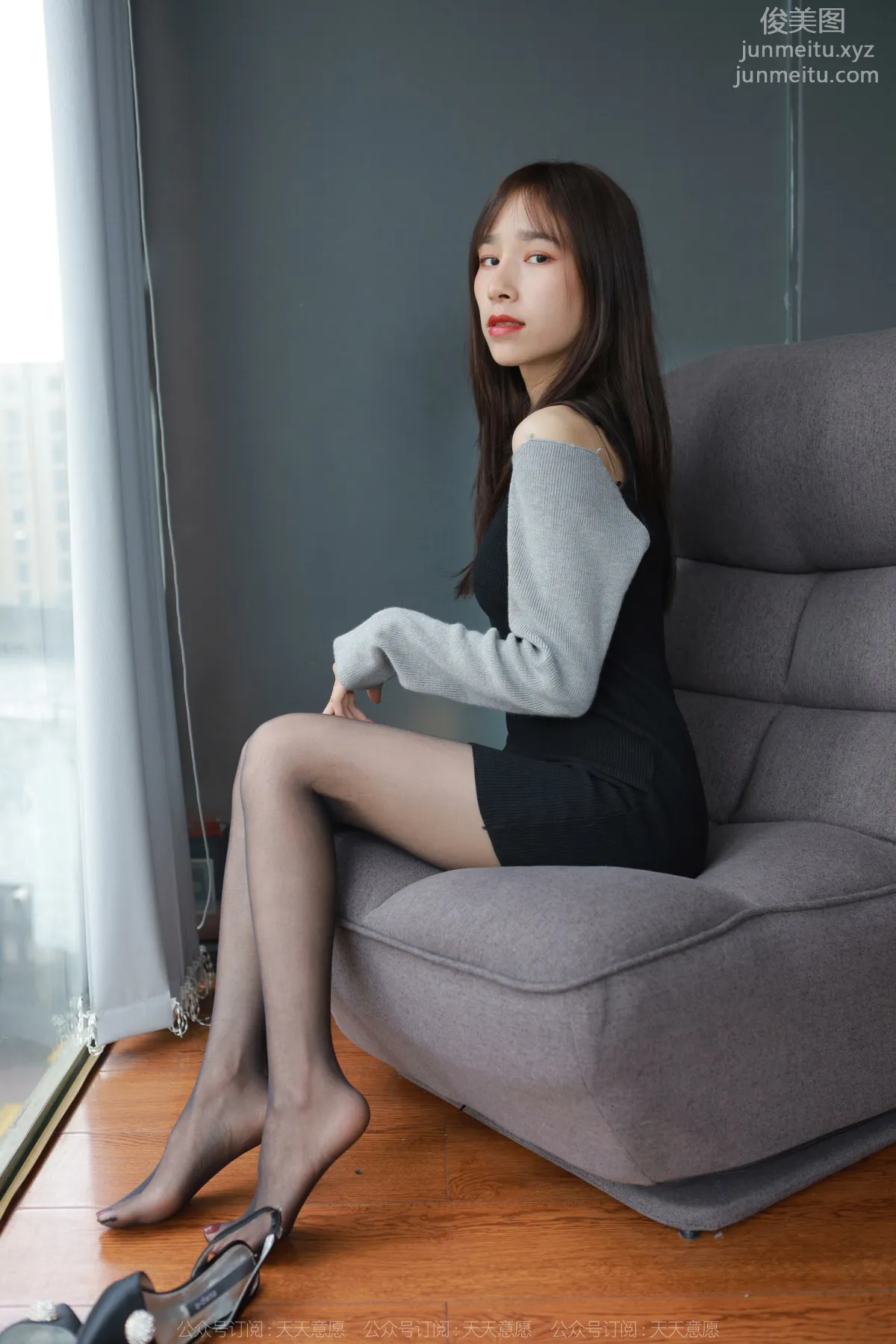 [IESS異思趣向]2022.03.26 絲享家1040：美子《沙發上的黑絲》[97P] 38
