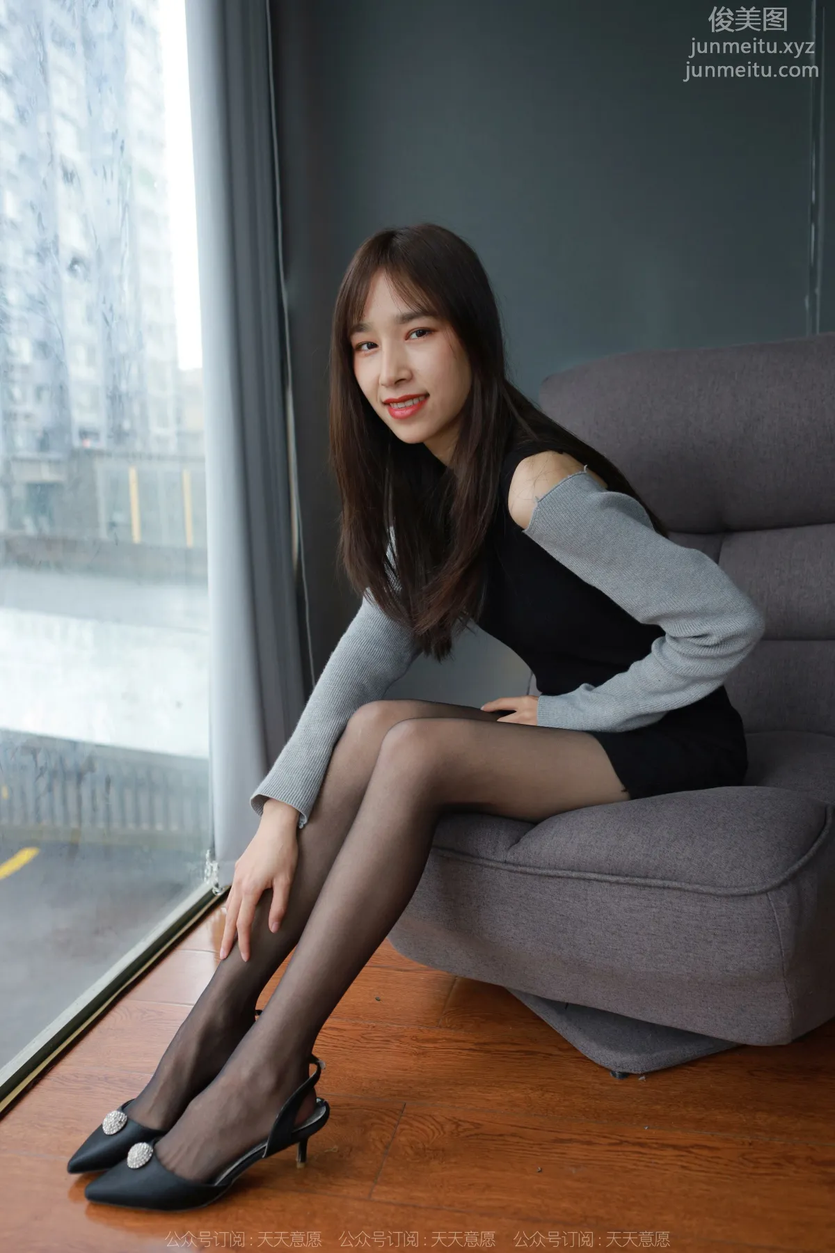 [IESS異思趣向]2022.03.26 絲享家1040：美子《沙發上的黑絲》[97P] 41