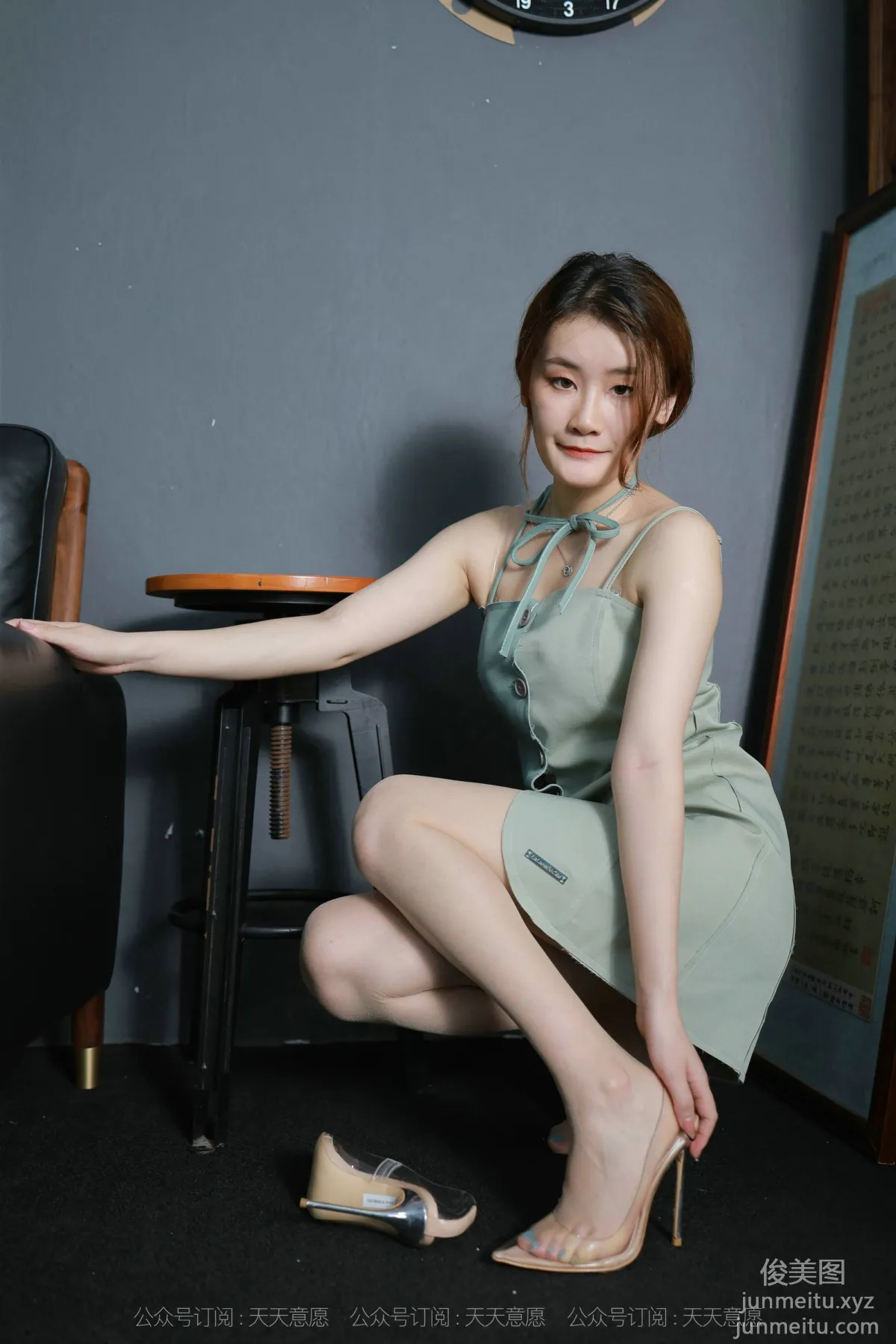 [IESS異思趣向] 2021.09.21 絲享家925：紫薇《淡綠短裙》[90P] 14