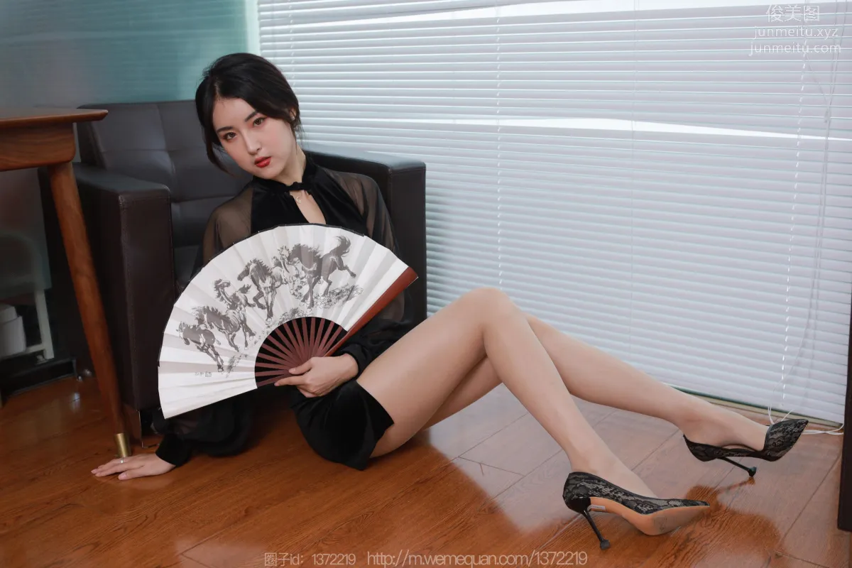 [IESS異思趣向] 2022.12.15 絲享家 1299 小寶《黑色旗袍白紙扇》[86P] 69