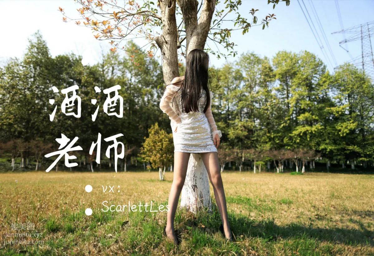 酒酒老師 07《短裙灰絲誘人》 [61P] 14