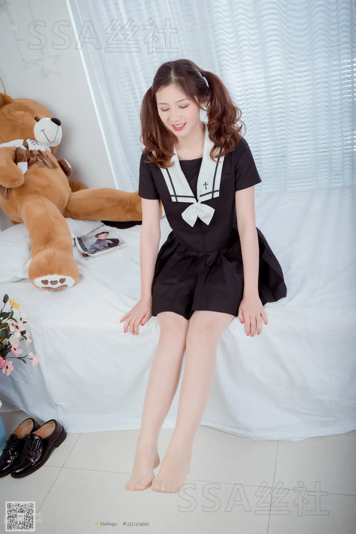 [SSA絲社]超清寫真 NO.079 雯雯 笑容治愈系小姐姐JK制服[132P] 130