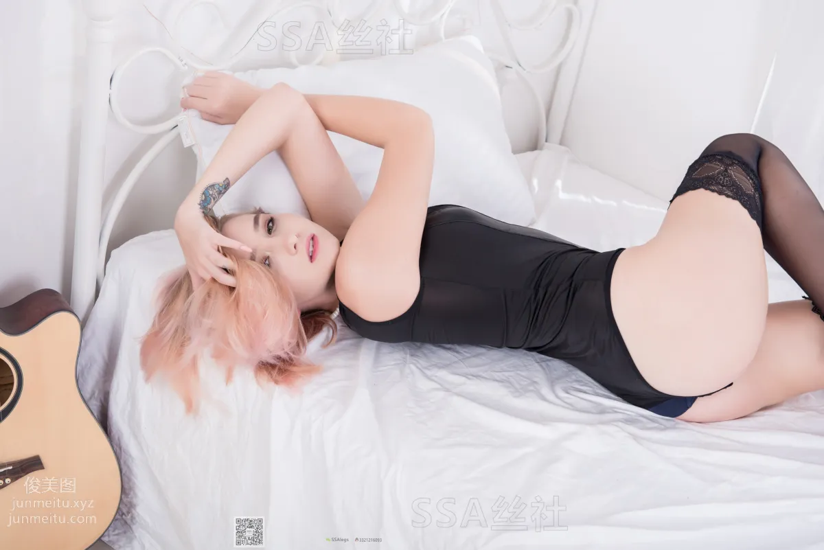 [SSA絲社]超清寫真 NO.082 Valeria 烏克蘭模特小姐姐Valeria的長筒黑絲[170P] 86