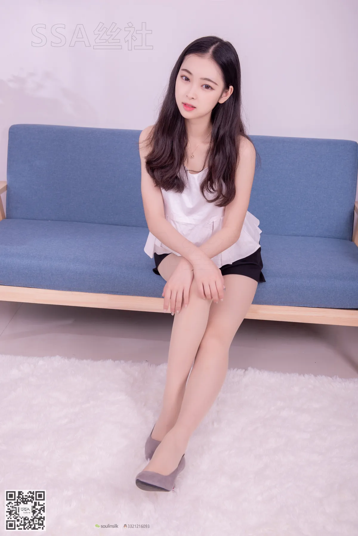 [SSA絲社]超清寫真 NO.129 文娟 青春美少女肉絲美腿[150P] 18