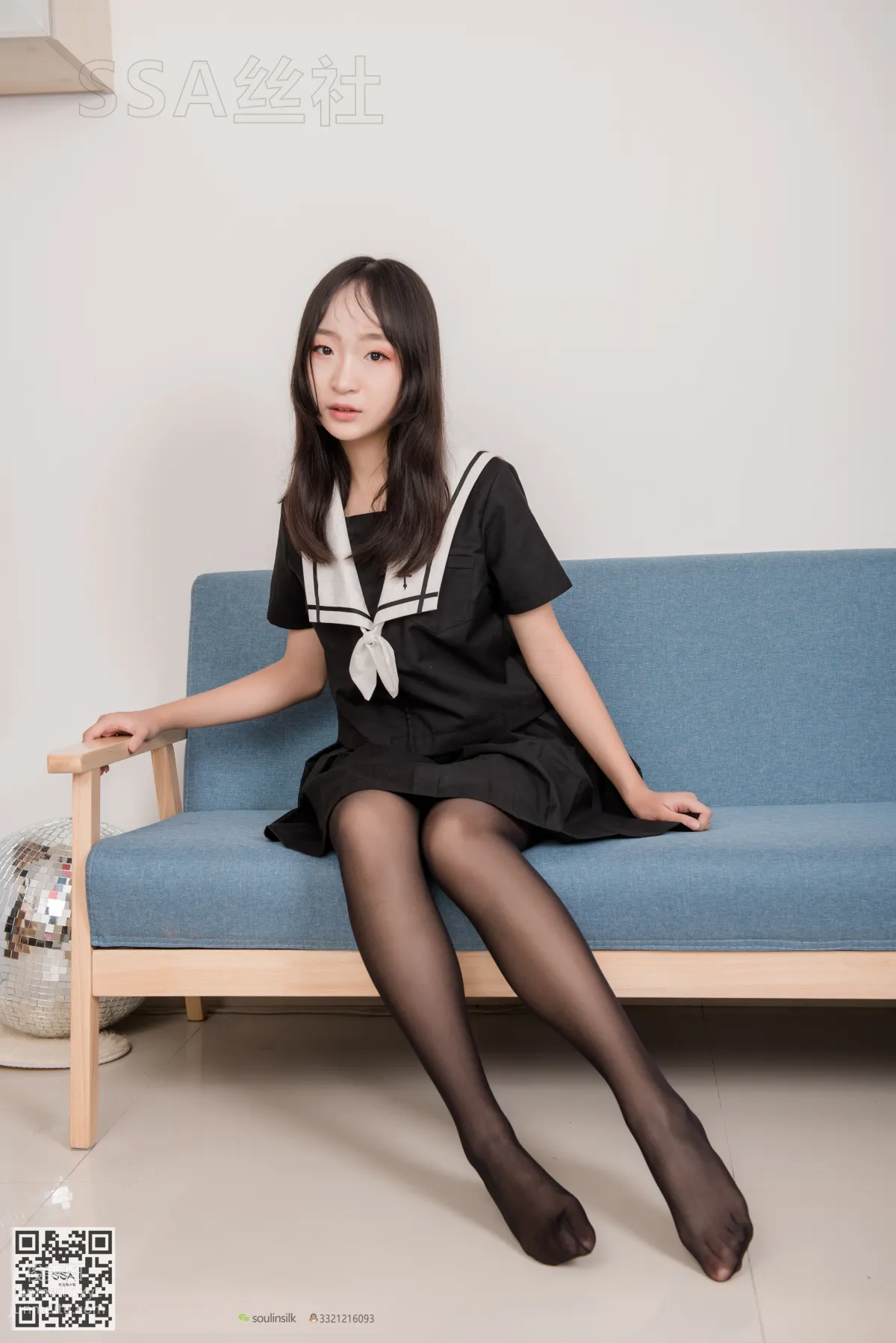 [SSA絲社]超清寫真 No.135 甘子16的芳華少女長筒黑絲 [116P] 26