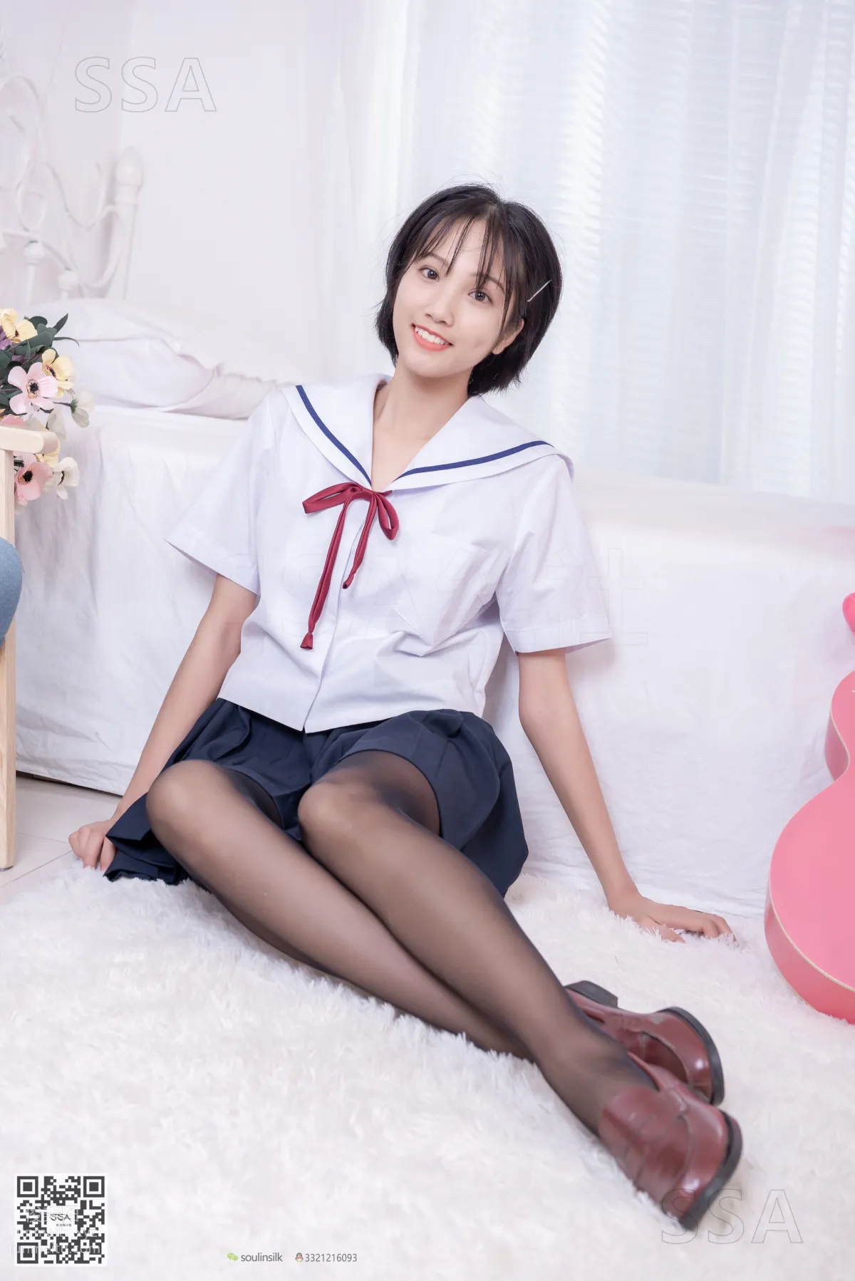 [SSA絲社]超清寫真 No.169 小佩 JK制服黑絲[148P] 6