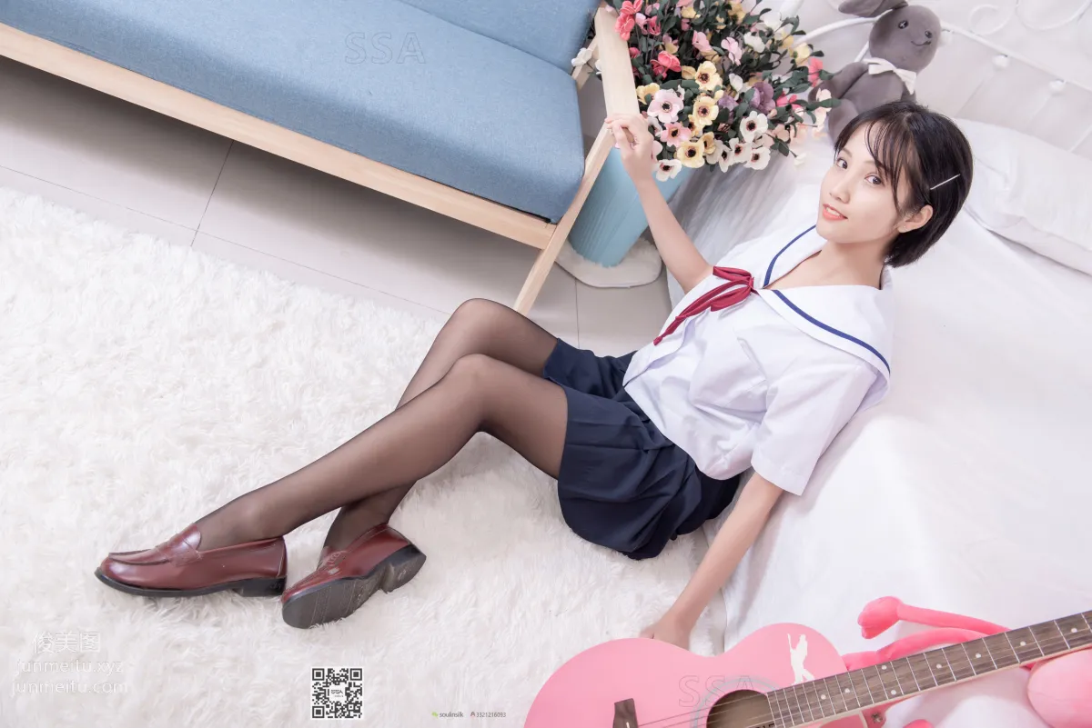 [SSA絲社]超清寫真 No.169 小佩 JK制服黑絲[148P] 8