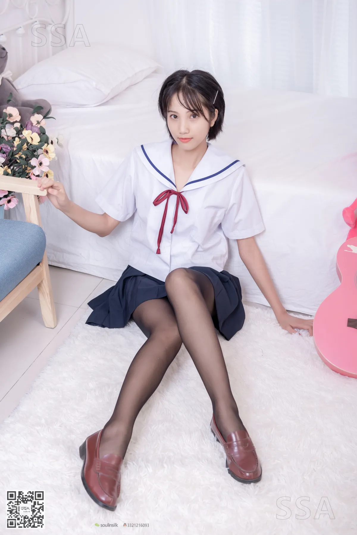 [SSA絲社]超清寫真 No.169 小佩 JK制服黑絲[148P] 10
