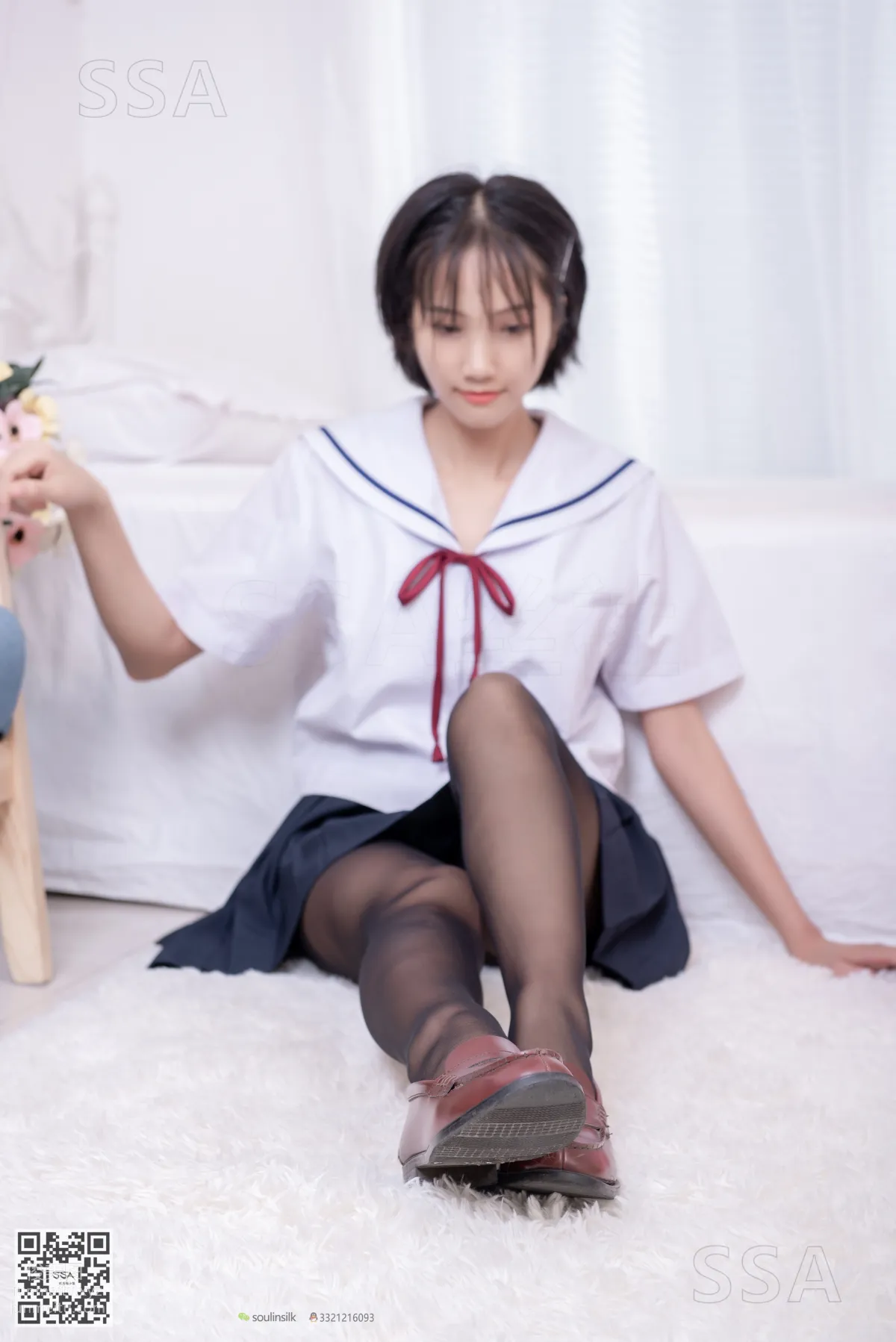 [SSA絲社]超清寫真 No.169 小佩 JK制服黑絲[148P] 12