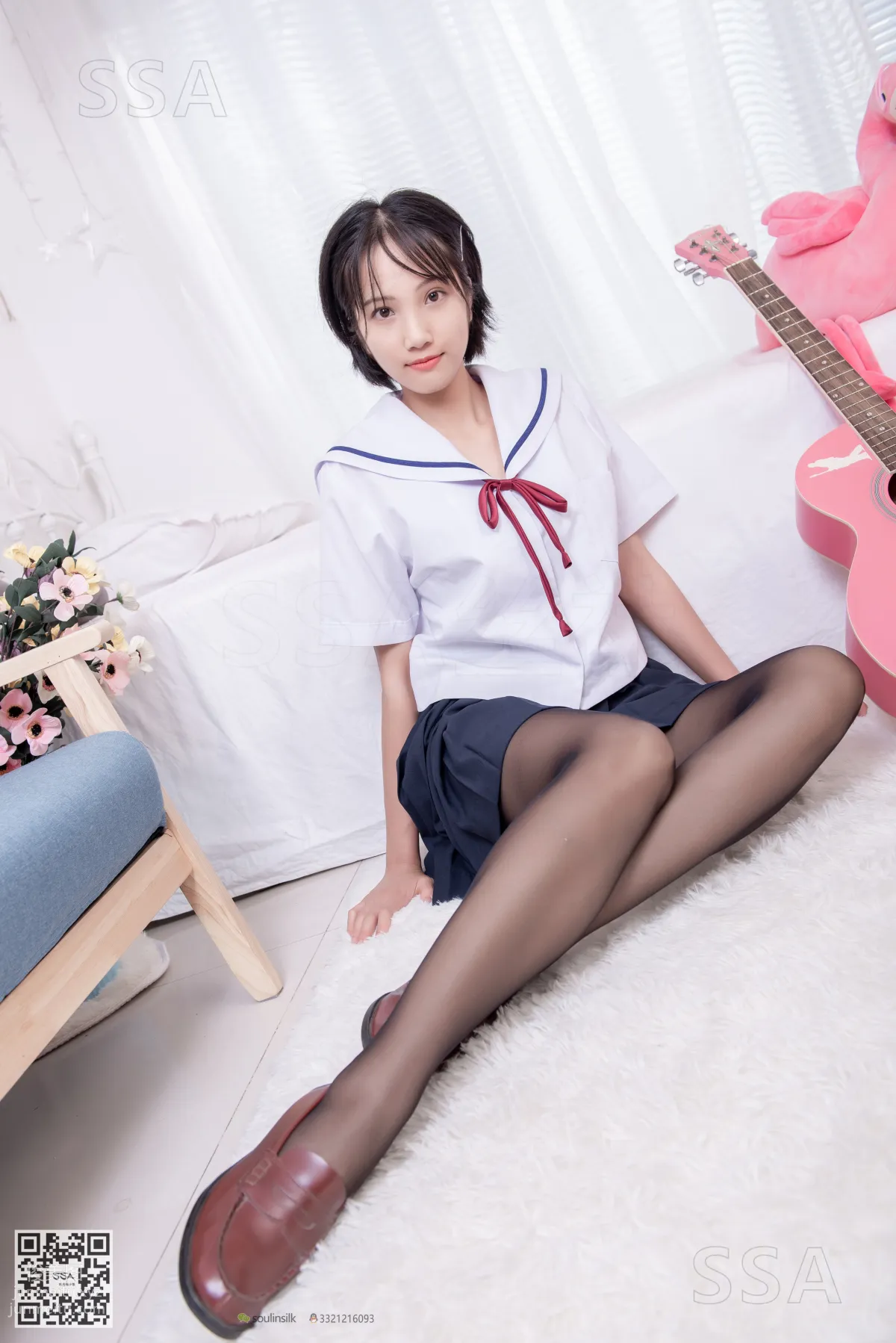 [SSA絲社]超清寫真 No.169 小佩 JK制服黑絲[148P] 43
