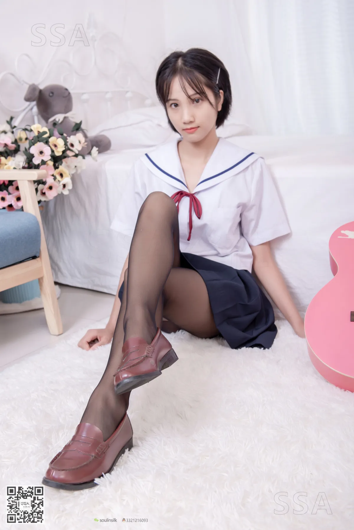 [SSA絲社]超清寫真 No.169 小佩 JK制服黑絲[148P] 48