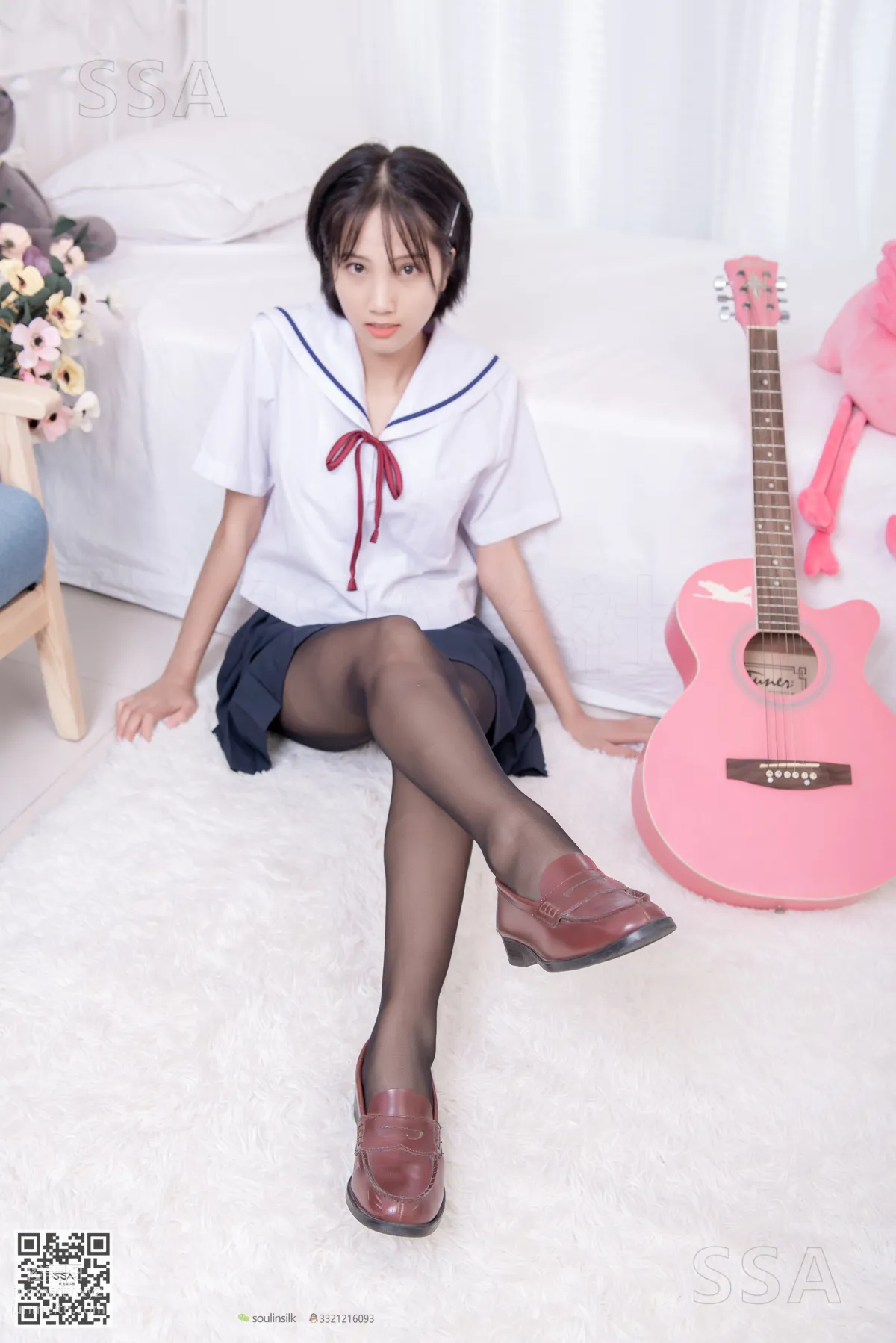 [SSA絲社]超清寫真 No.169 小佩 JK制服黑絲[148P] 49