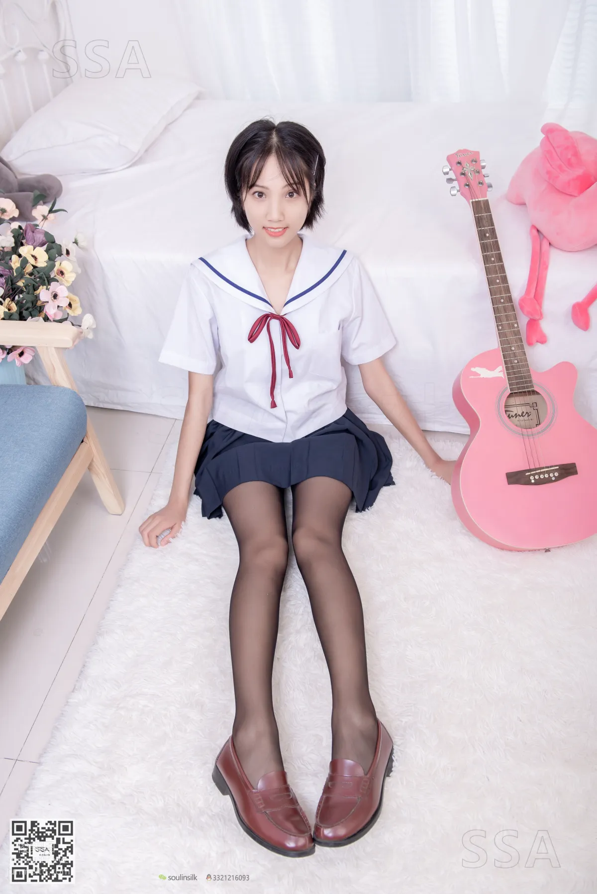 [SSA絲社]超清寫真 No.169 小佩 JK制服黑絲[148P] 50