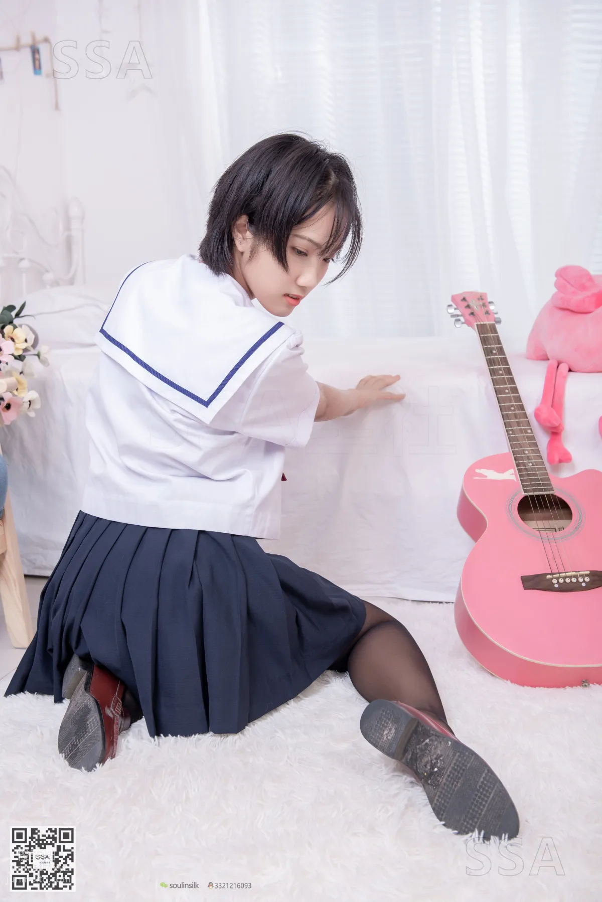 [SSA絲社]超清寫真 No.169 小佩 JK制服黑絲[148P] 58