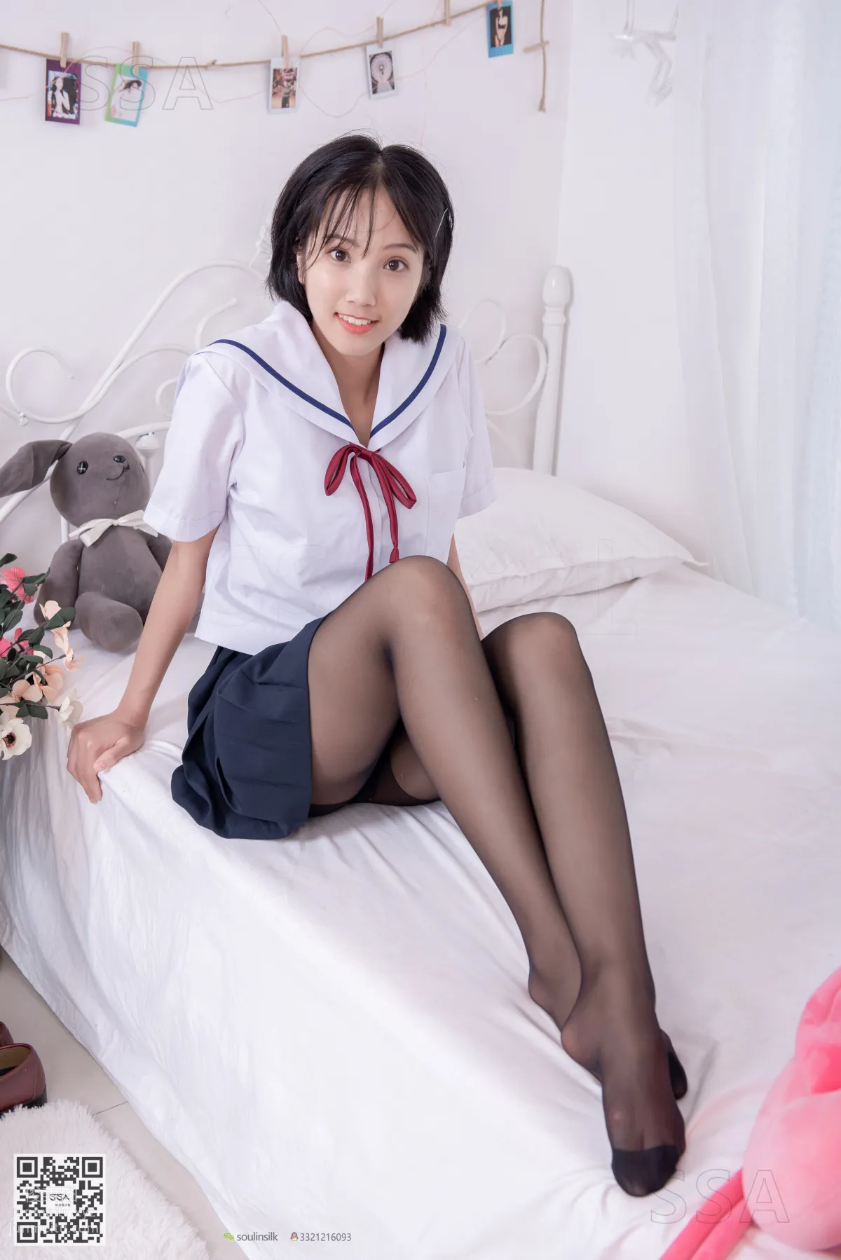 [SSA絲社]超清寫真 No.169 小佩 JK制服黑絲[148P] 104