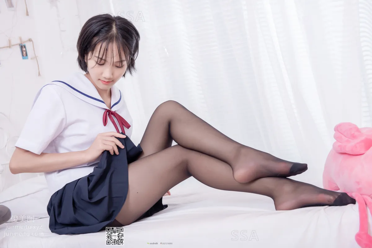 [SSA絲社]超清寫真 No.169 小佩 JK制服黑絲[148P] 105