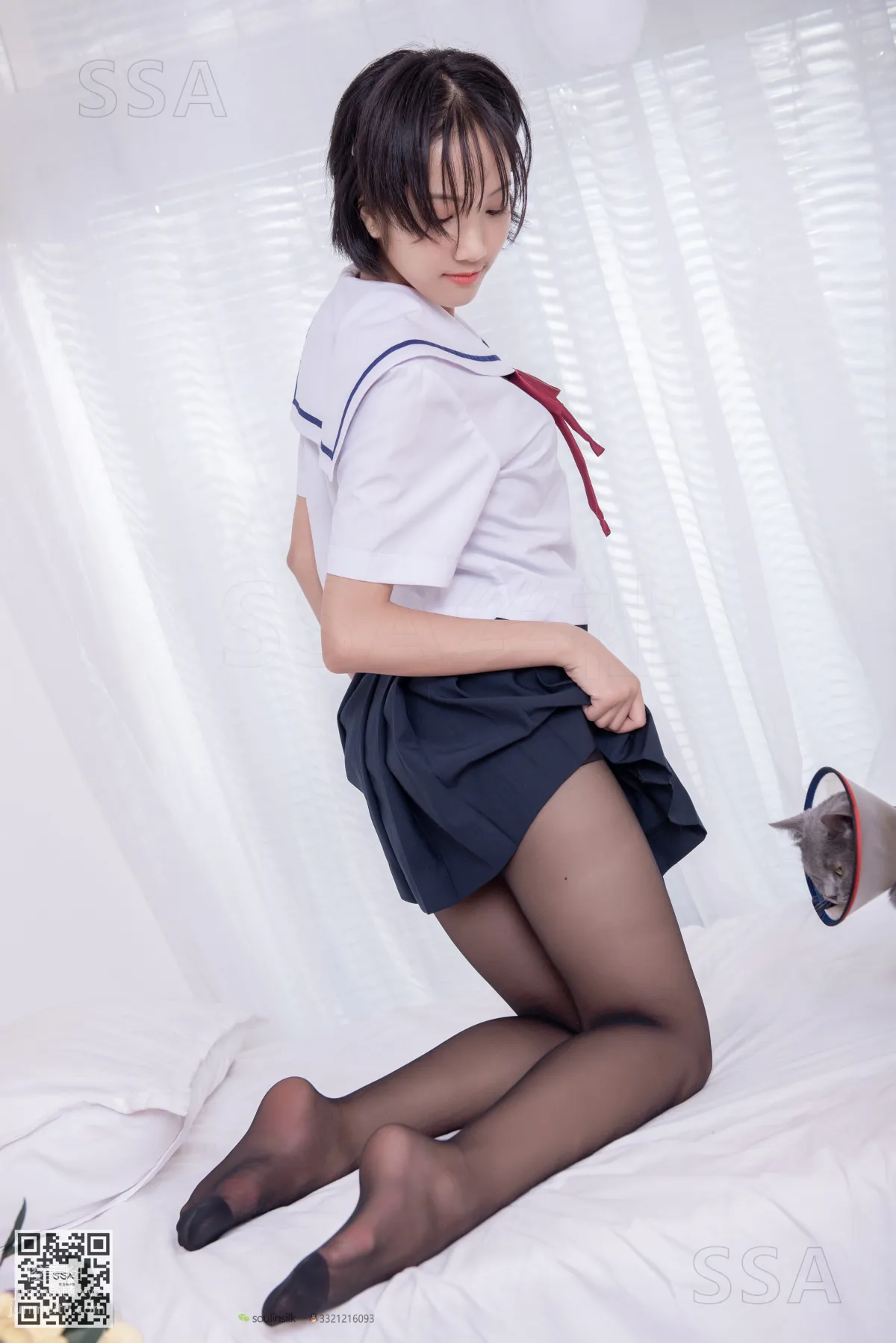 [SSA絲社]超清寫真 No.169 小佩 JK制服黑絲[148P] 135