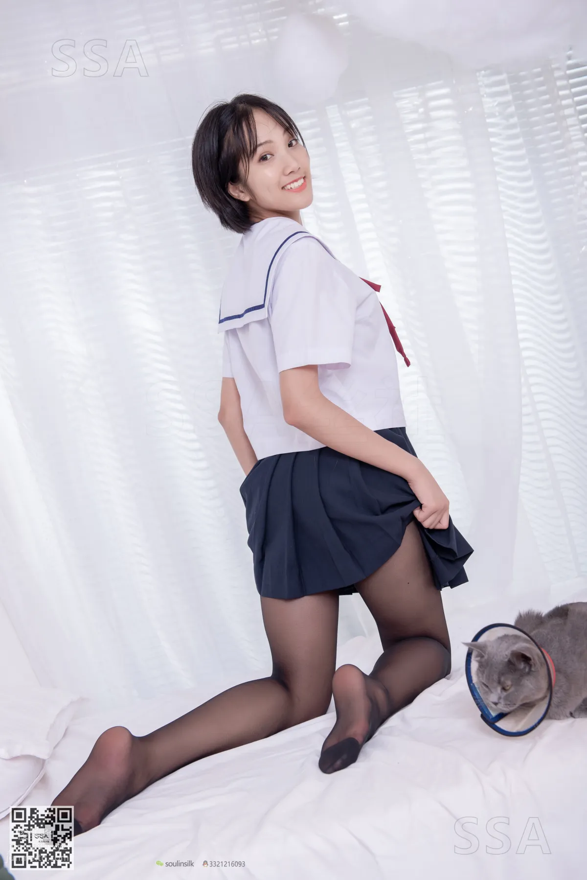 [SSA絲社]超清寫真 No.169 小佩 JK制服黑絲[148P] 137
