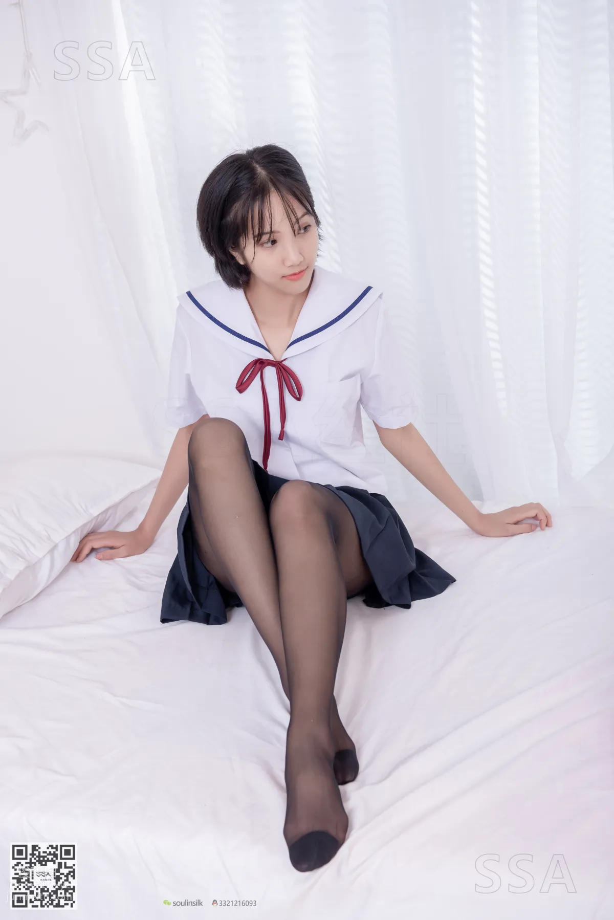 [SSA絲社]超清寫真 No.169 小佩 JK制服黑絲[148P] 141