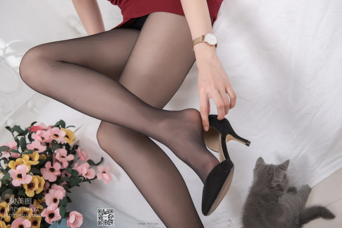 [SSA絲社]超清寫真 No.163 小雨酒紅色包臀裙 [182P] 103