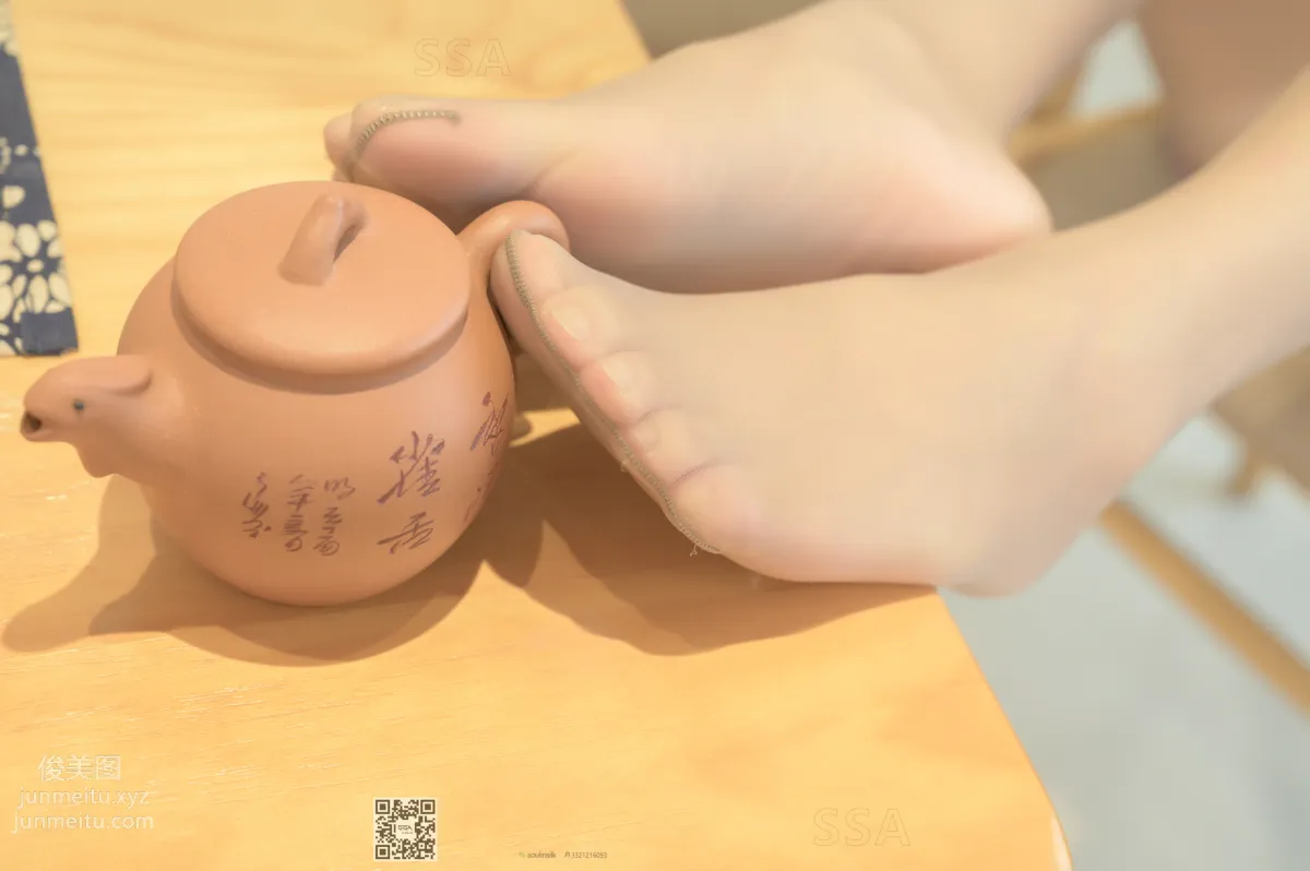 [SSA絲社]超清寫真 NO.182 雪梨 茶藝室古典旗袍肉絲穿搭示範[139P] 65