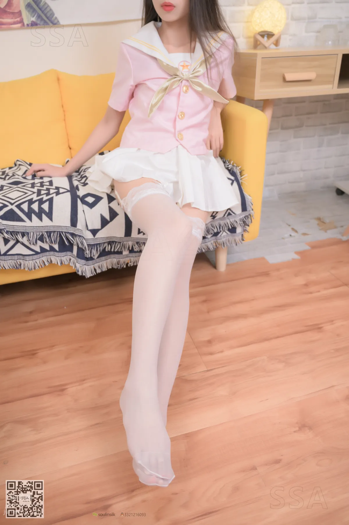 [SSA絲社]超清寫真 NO.179 西西 JK制服白色吊帶襪穿搭示範[117P] 37