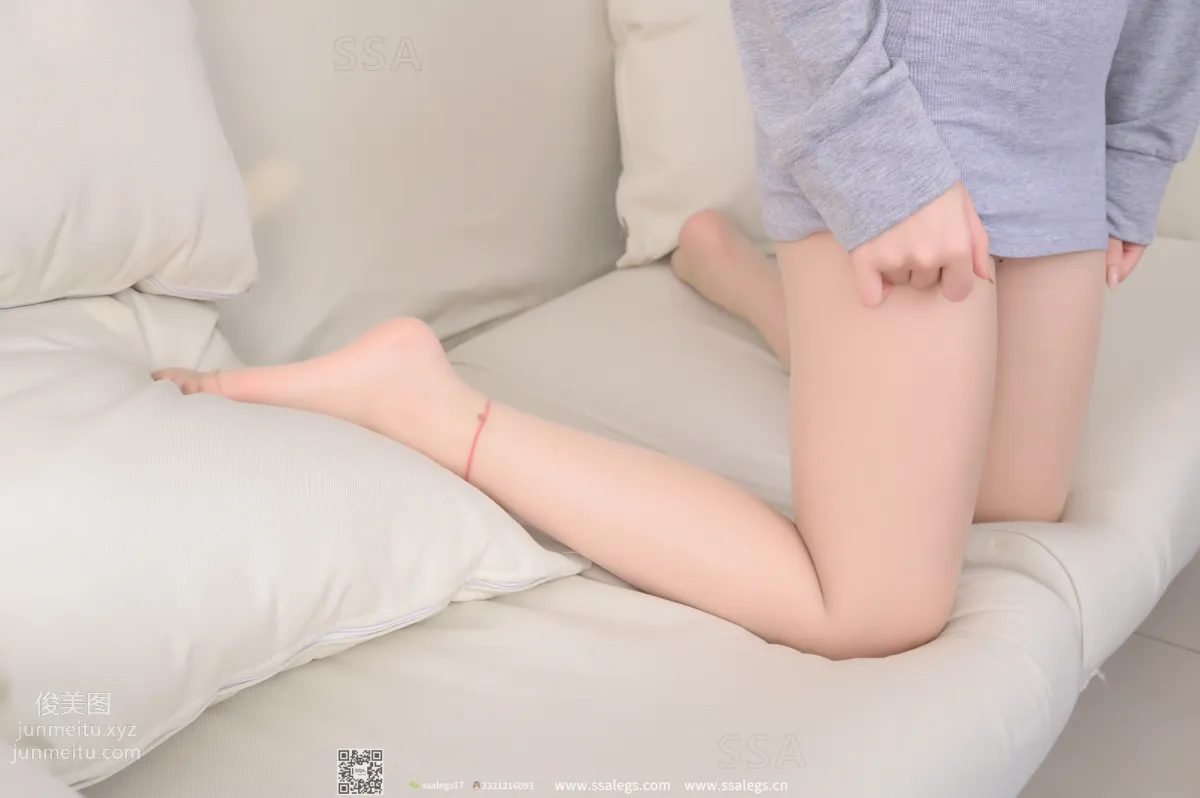 [SSA絲社]超清寫真 NO.297 蜜桃笑容治愈系少女的肉絲襪毛衣裙(下)[143P] 125
