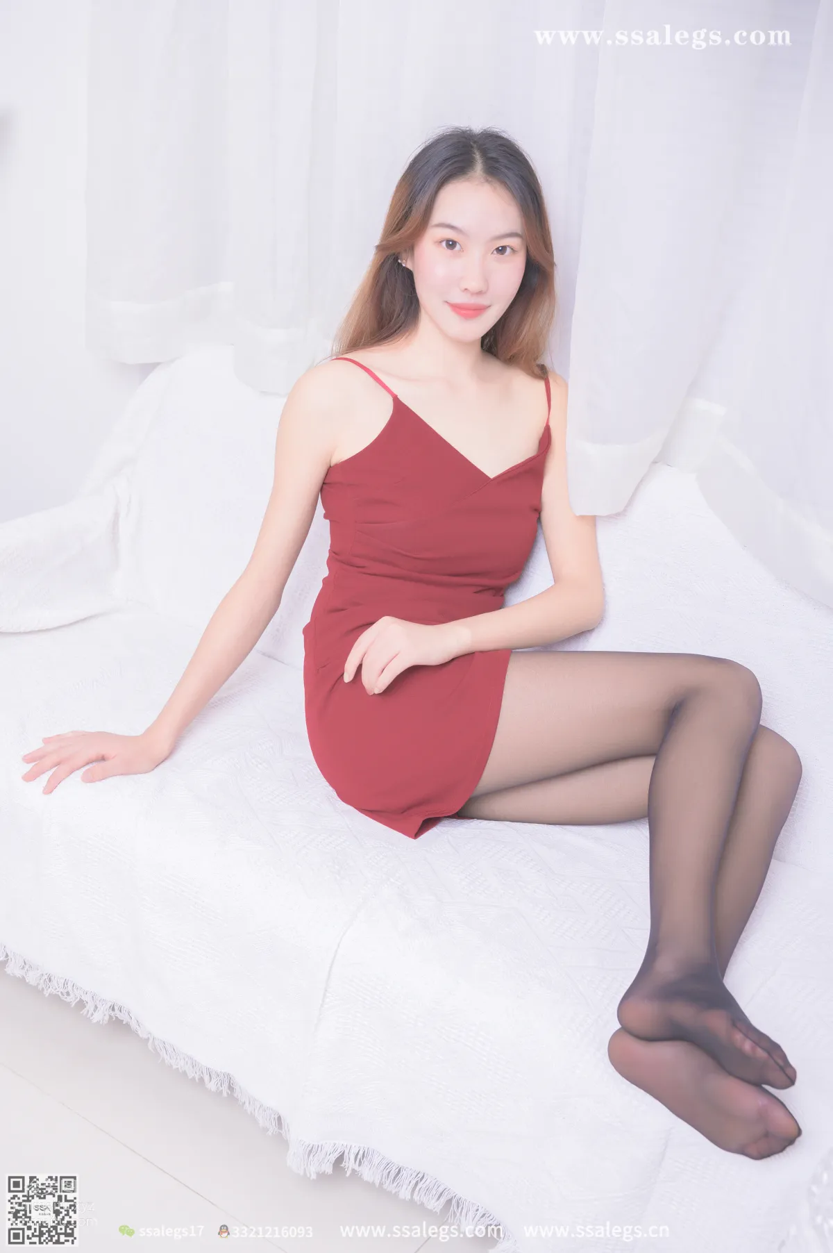 [SSA絲社]超清寫真 NO.365 素素蒨蒨紅裙好女兒(下)[127P] 38