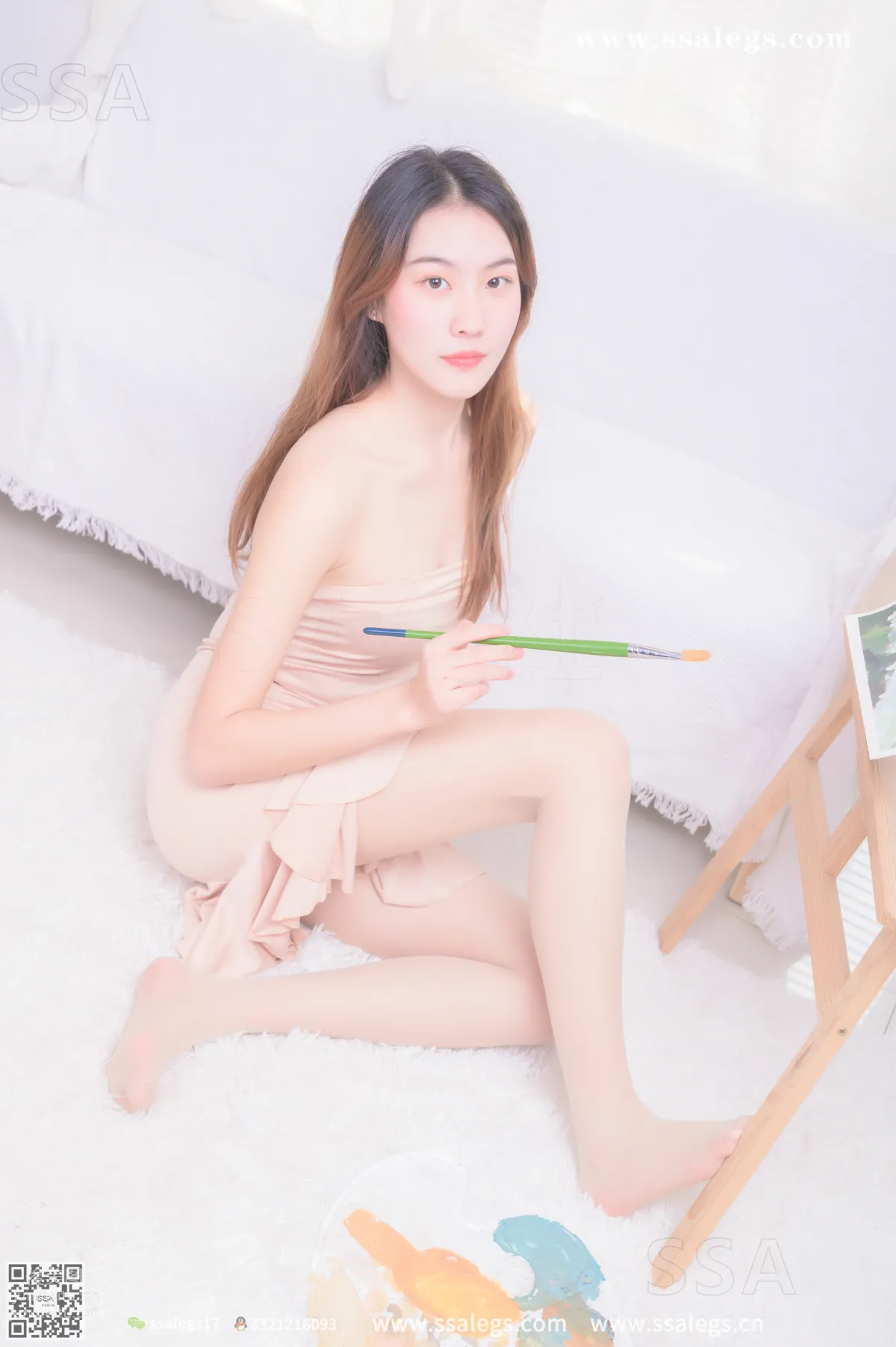 [SSA絲社]超清寫真 NO.340 素素畫師少女的透明高跟鞋肉絲襪(上)[153P] 152