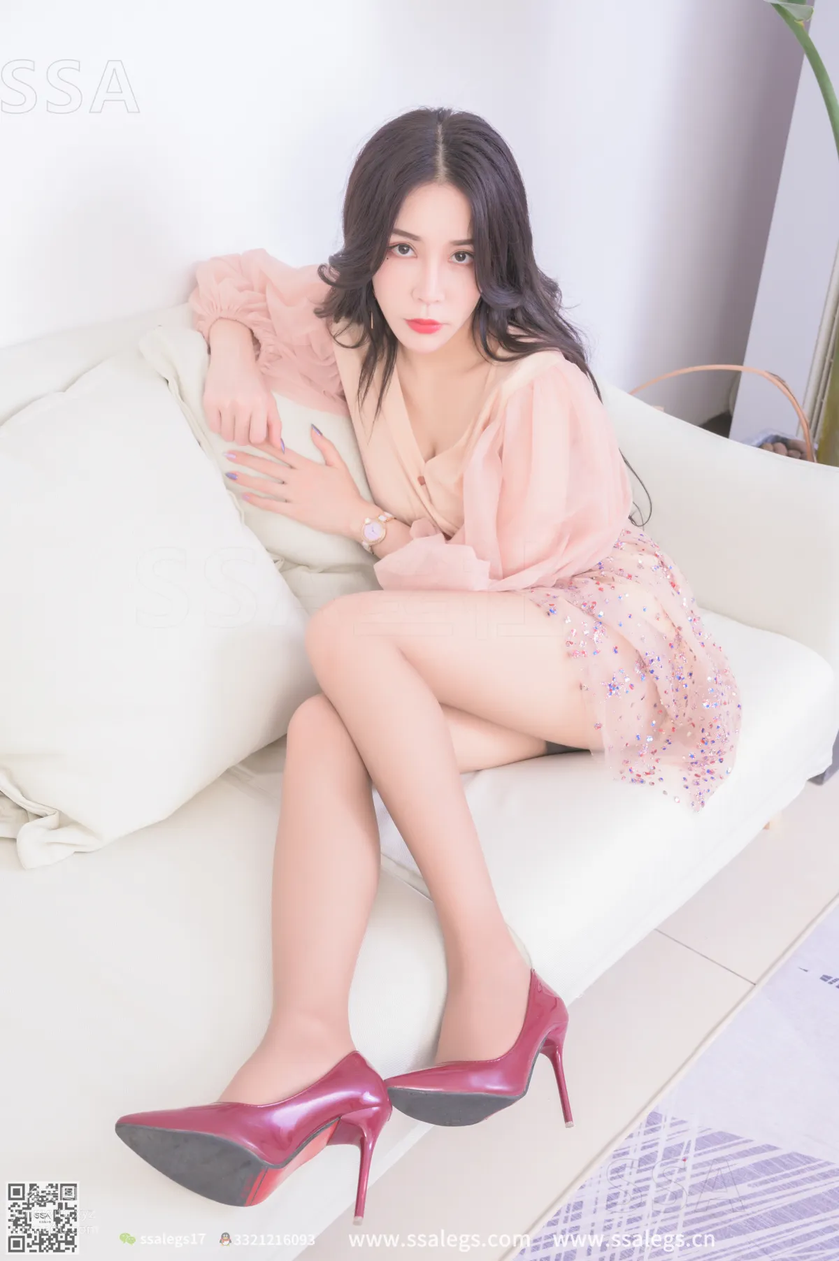 [SSA絲社]超清寫真 NO.312 娜娜禦姐的紅色高跟鞋咖啡絲美腿[148P] 116