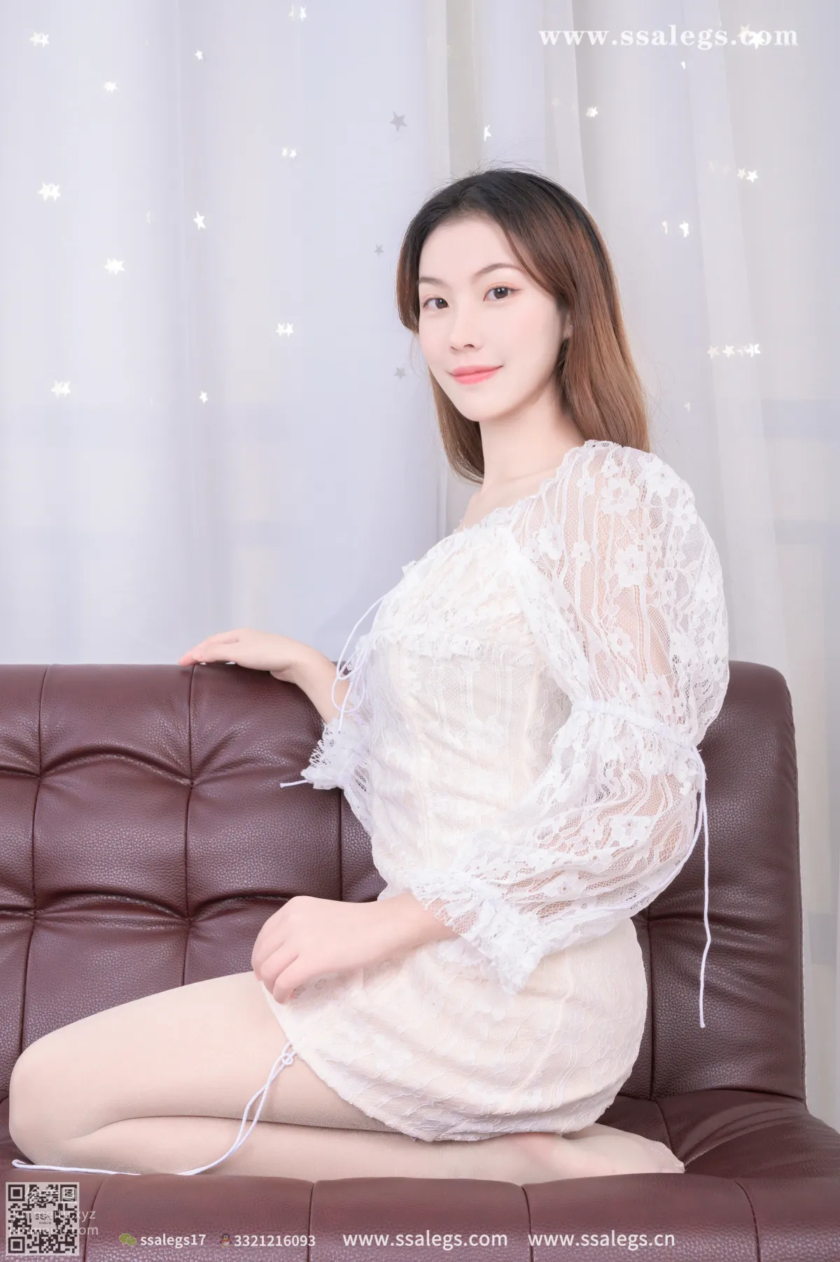 [SSA絲社]超清寫真 NO.402 素素陽光明媚的窗邊亮閃閃開檔肉絲(下)[151P] 7