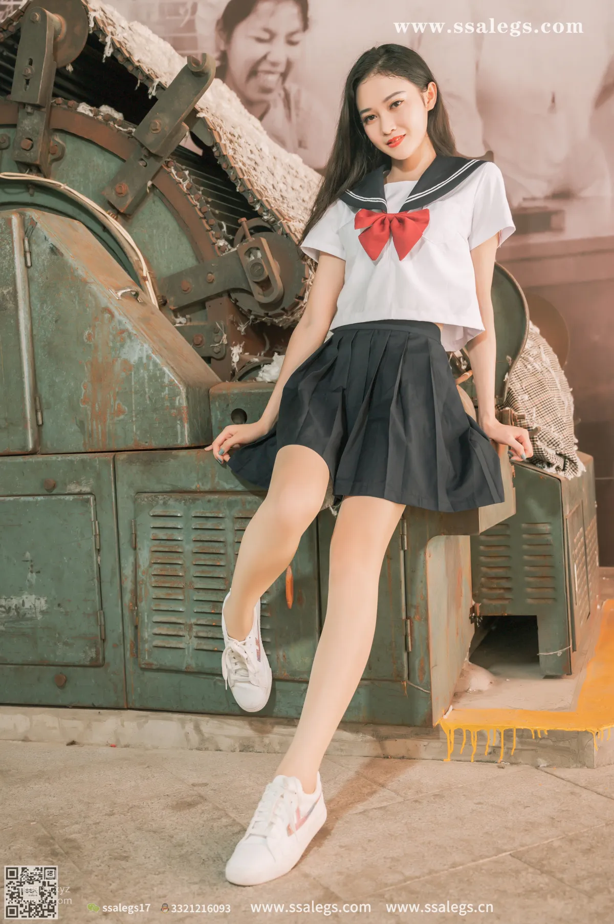 [SSA絲社]超清寫真 NO.421 漫漫白色jk制服肉絲寫真(上)[135P] 123