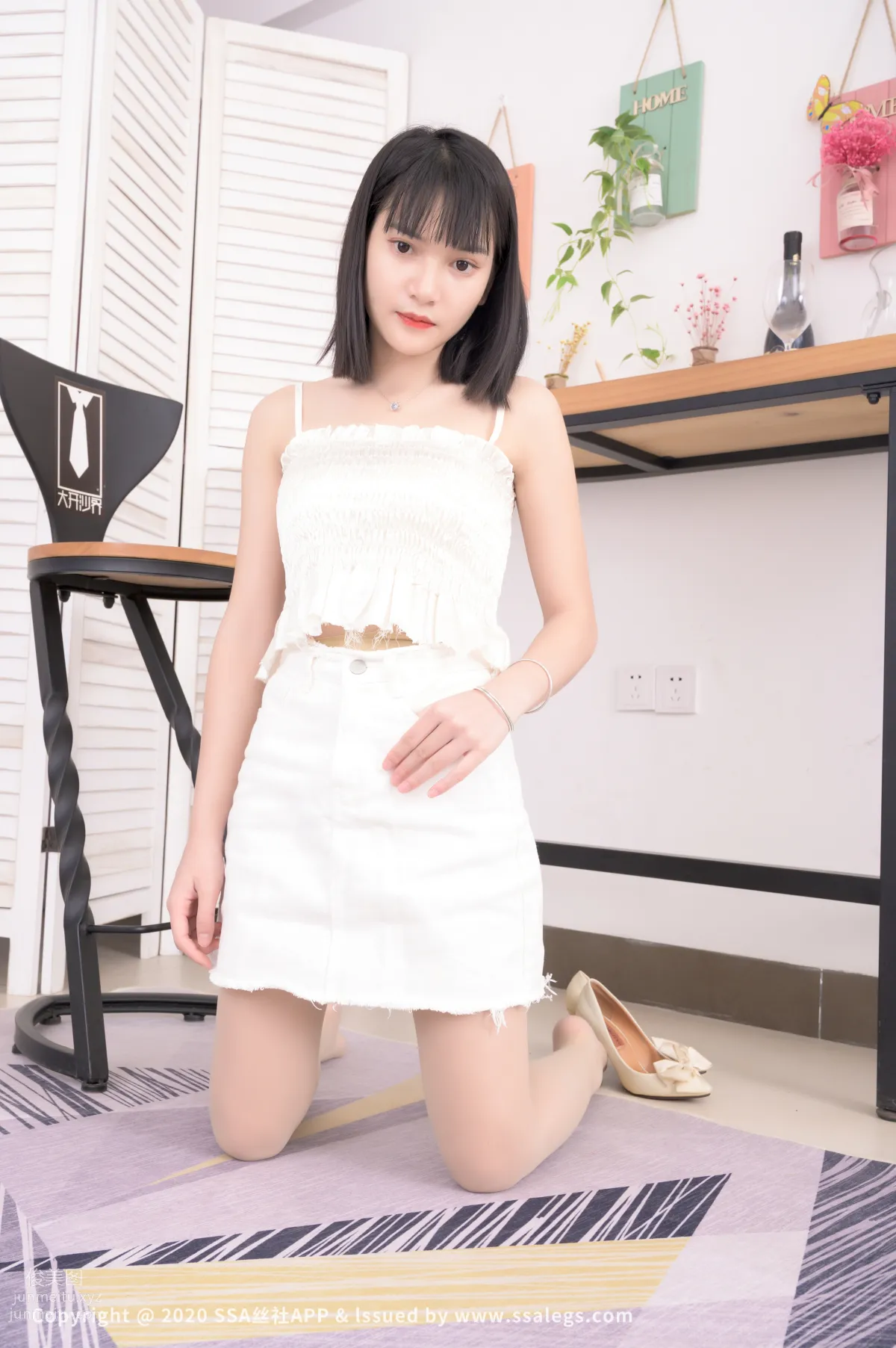 [SSA絲社]超清寫真 NO.566 冰冰 肉絲襪拍攝樣片[113P] 55