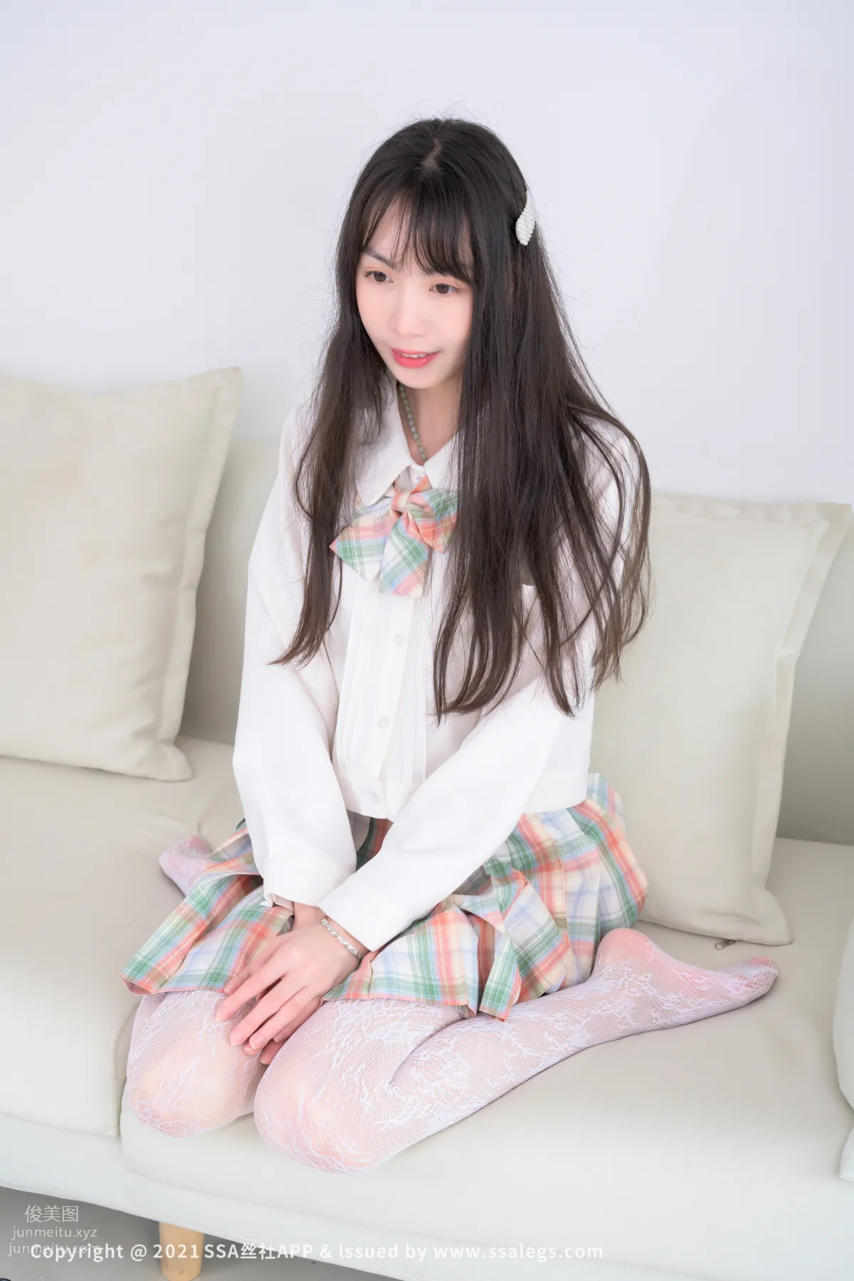 [SSA絲社]超清寫真 NO.676 腿模團團的白色網襪（上）[109P] 102