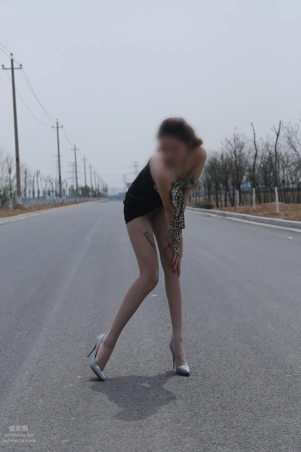 [Nicole絲足寫真] NO.004 公路 灰絲高跟 [113P] 76