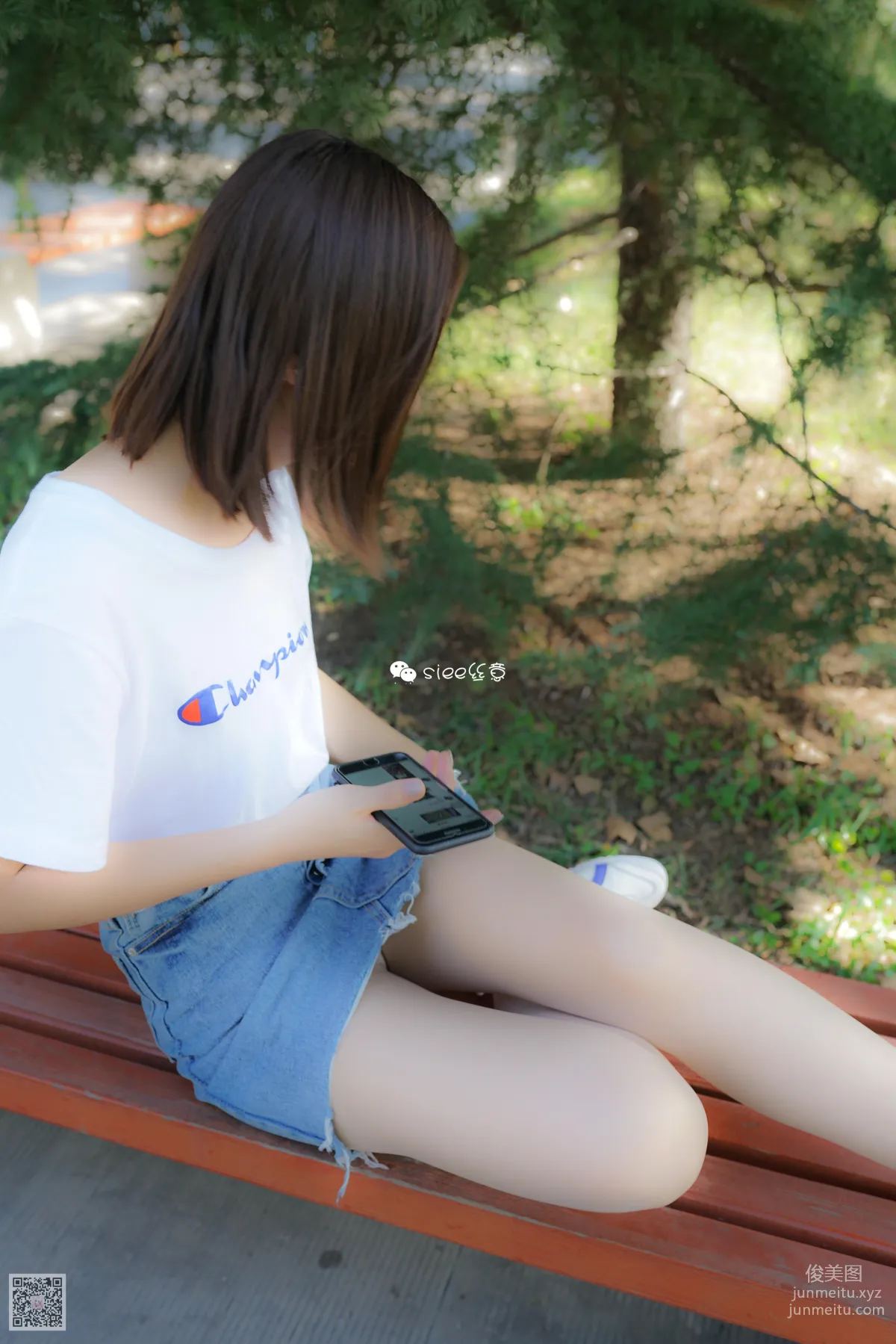 [SIEE絲意] No.181 姗姗～牛仔裙配肉絲襪 [38P][原刊] 6