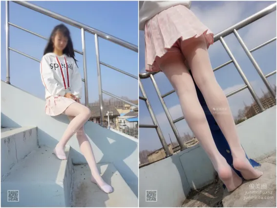 妖精視覺 NO.054 妮妮 天台白絲 [74P]
