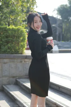 [IESS異思趣向]2022.03.21 絲享家1035：婉萍《黑色包臀裙》[89P]