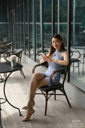 [IESS異思趣向] 2021.09.11 絲享家915：小婕《咖啡店邂逅網紅美女》[85P]