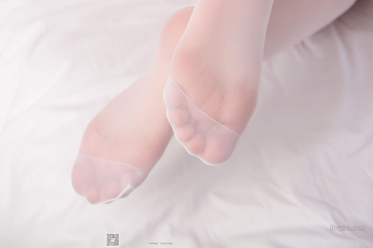 [SSA絲社] NO.025 琪琪 甜美風女仆白色長筒絲襪 52