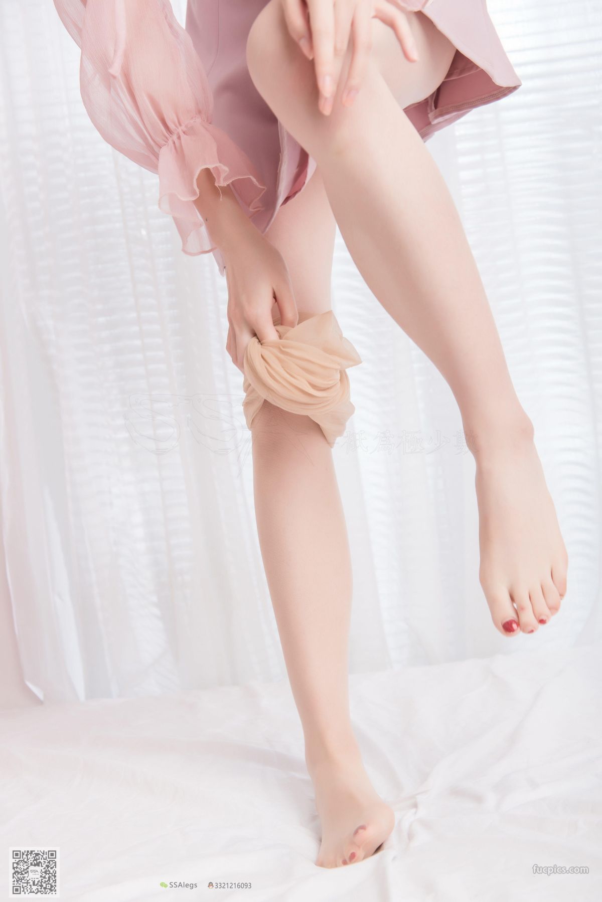 [SSA絲社] NO.027 小琪琪肉色開檔絲襪_清純美女的誘惑 96